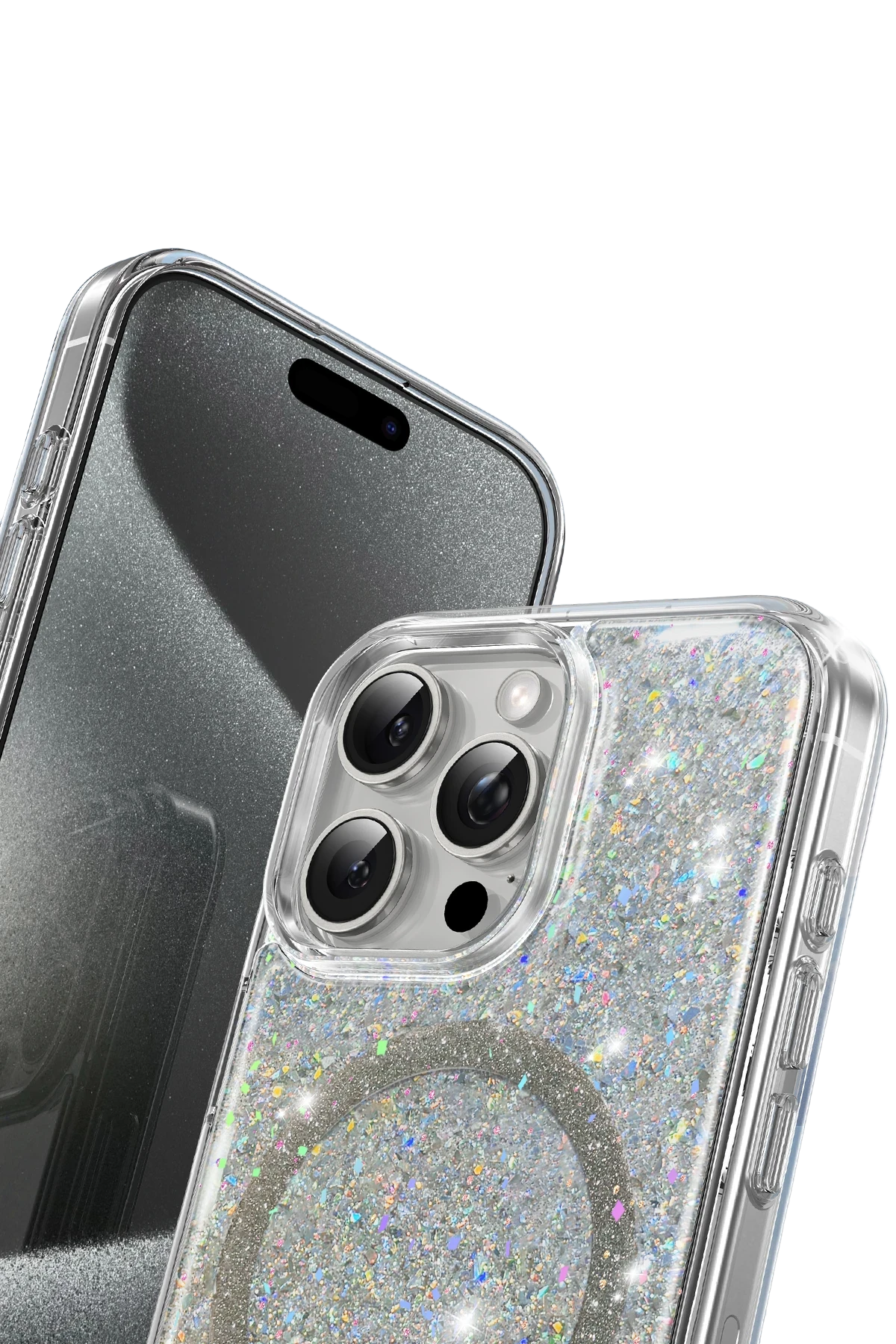 Keephone iPhone 16 Pro Max Interstellar Glitter Magsafe Kılıf