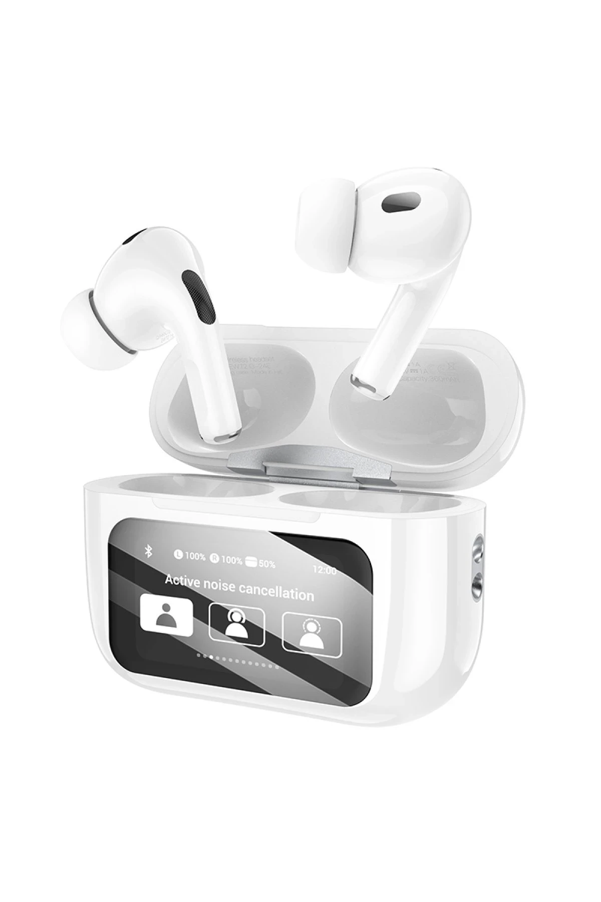 Hoco. EW72 BT 5.4 Aktif Gürültü Engelleyici Özellikli Dijital Dokunmatik Ekranlı Airpods Bluetooth Kulaklık