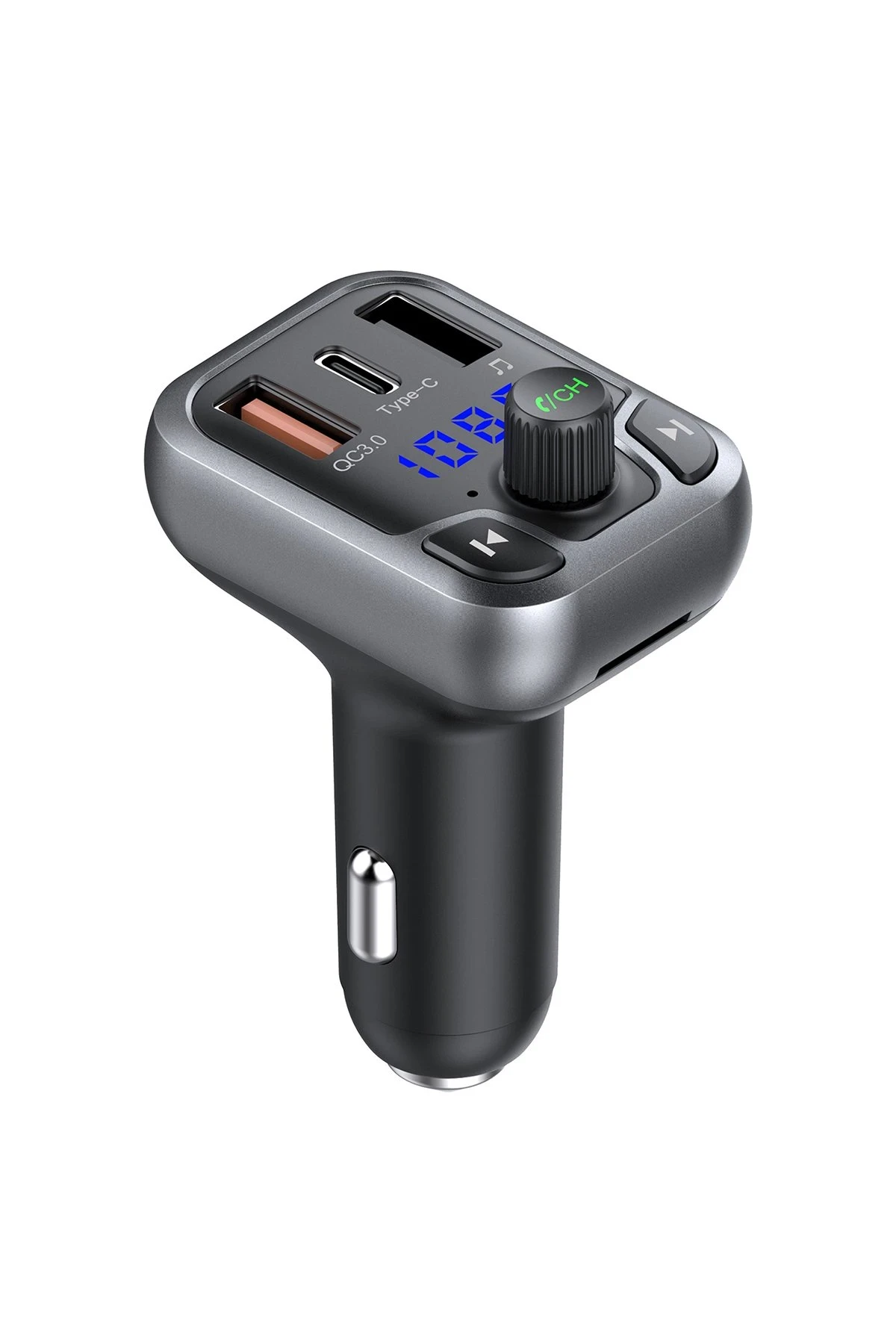 Earldom M63 Bluetooth USB3.0 ve Type C PD Hızlı Şarj FM Transmitter