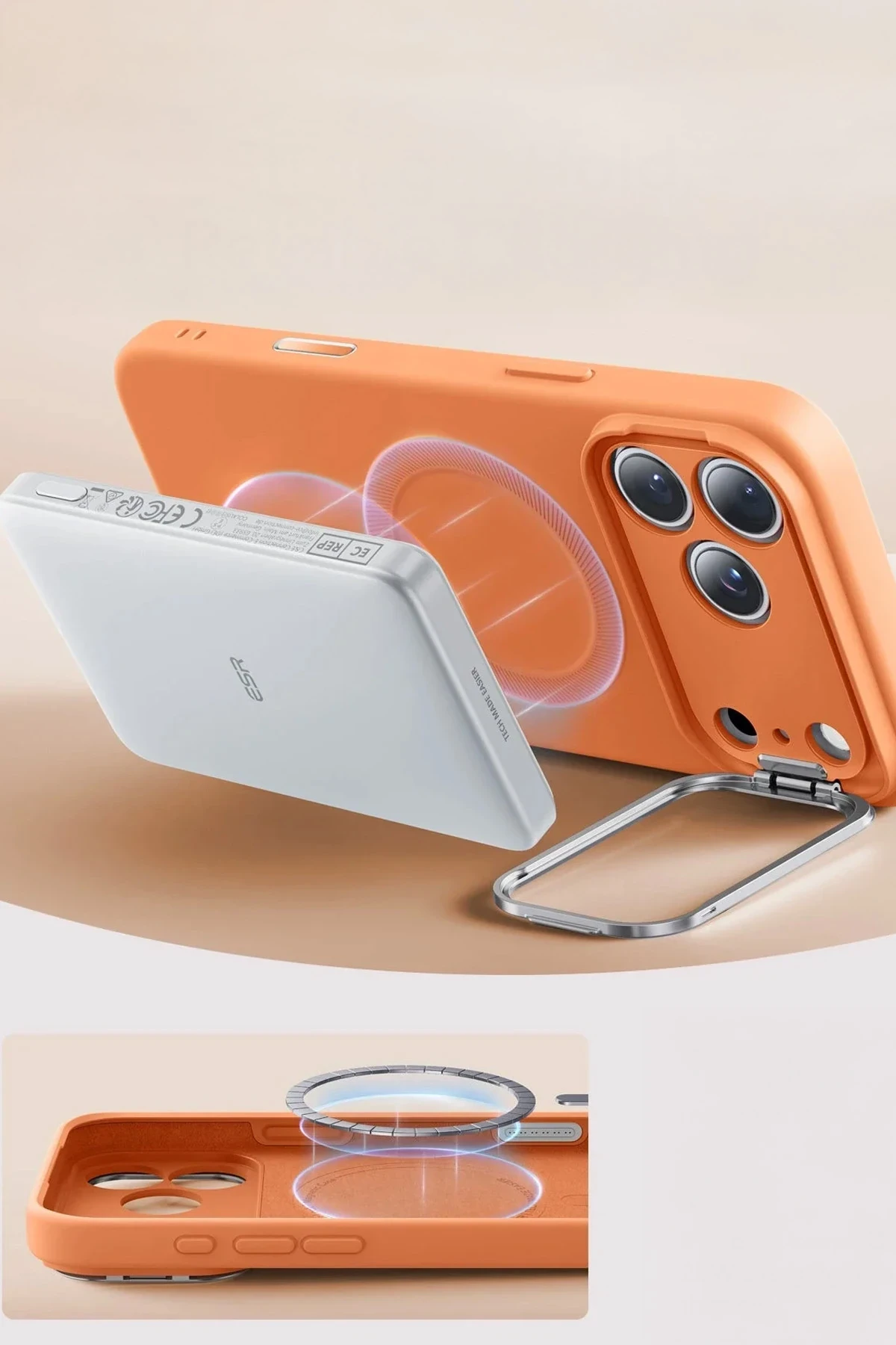 ESR Apple iPhone 17 Pro Max Cloud Soft Magsafe Standlı Kapak