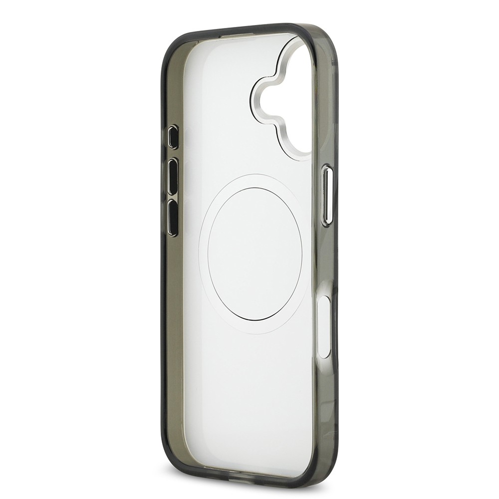 Apple iPhone 17 Kılıf Orjinal Lisanslı M-safe Şarj Özellikli Karl Lagerfeld IML Baskılı Monogram Dizayn Kapak