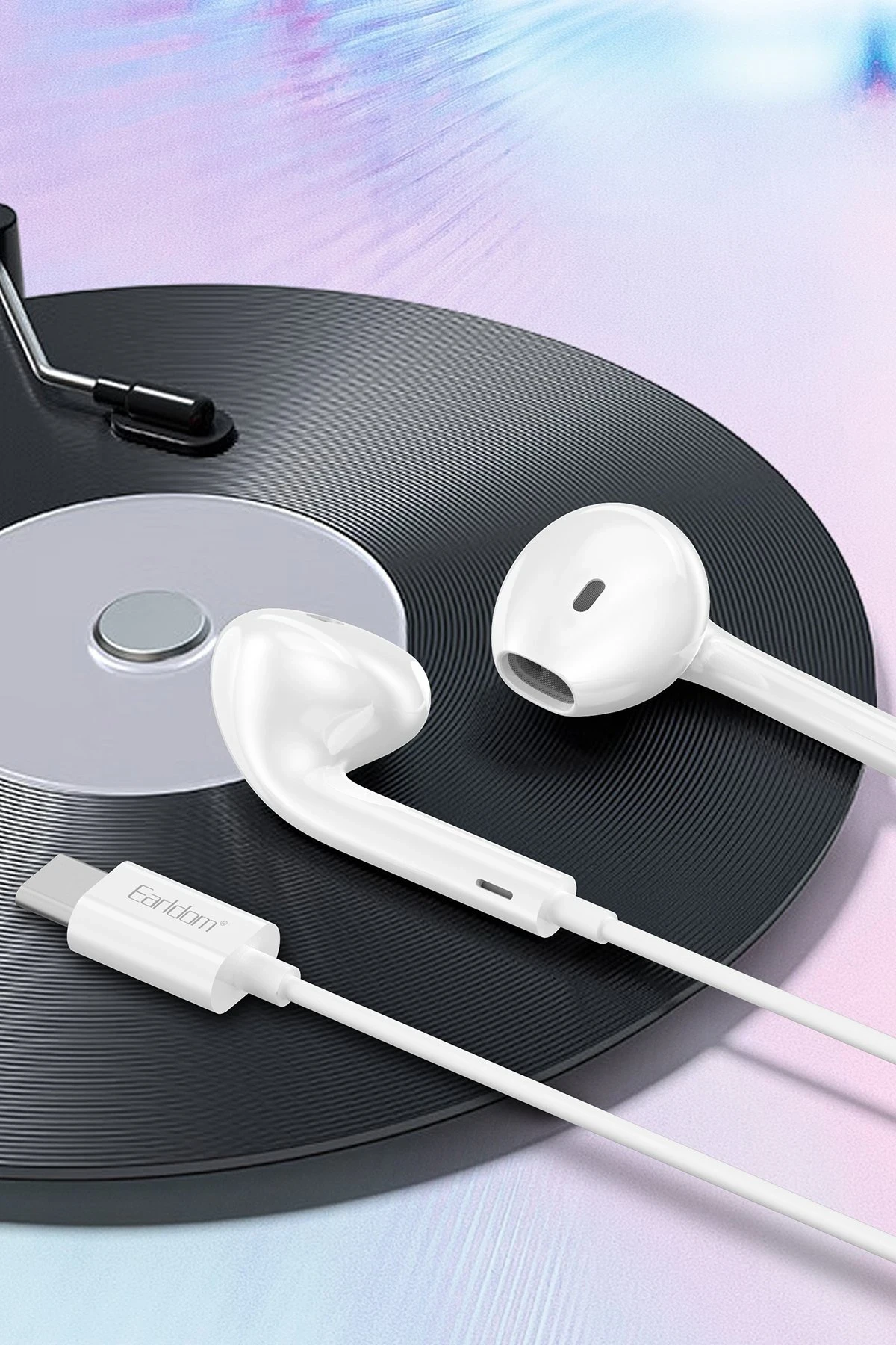 Earldom E74C iPhone 15 Serisi ile Uyumlu Type-C Kablolu Kulaklık