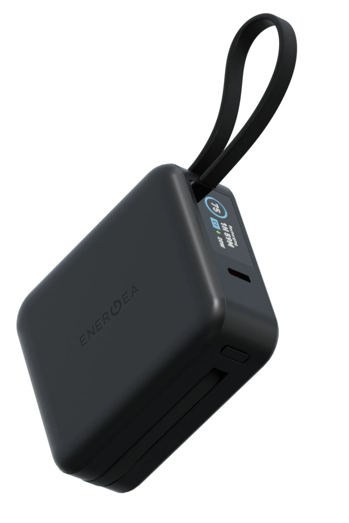 Energea MagPac Mini Plus Dijital Göstergeli 10.000 mAh 2 Adet 20W Type-C Kablolu 1 Adet 20W Type-C ve 15W Kablosuz Şarj Çıkışlı PD Hızlı Şarj Magsafe Powerbank