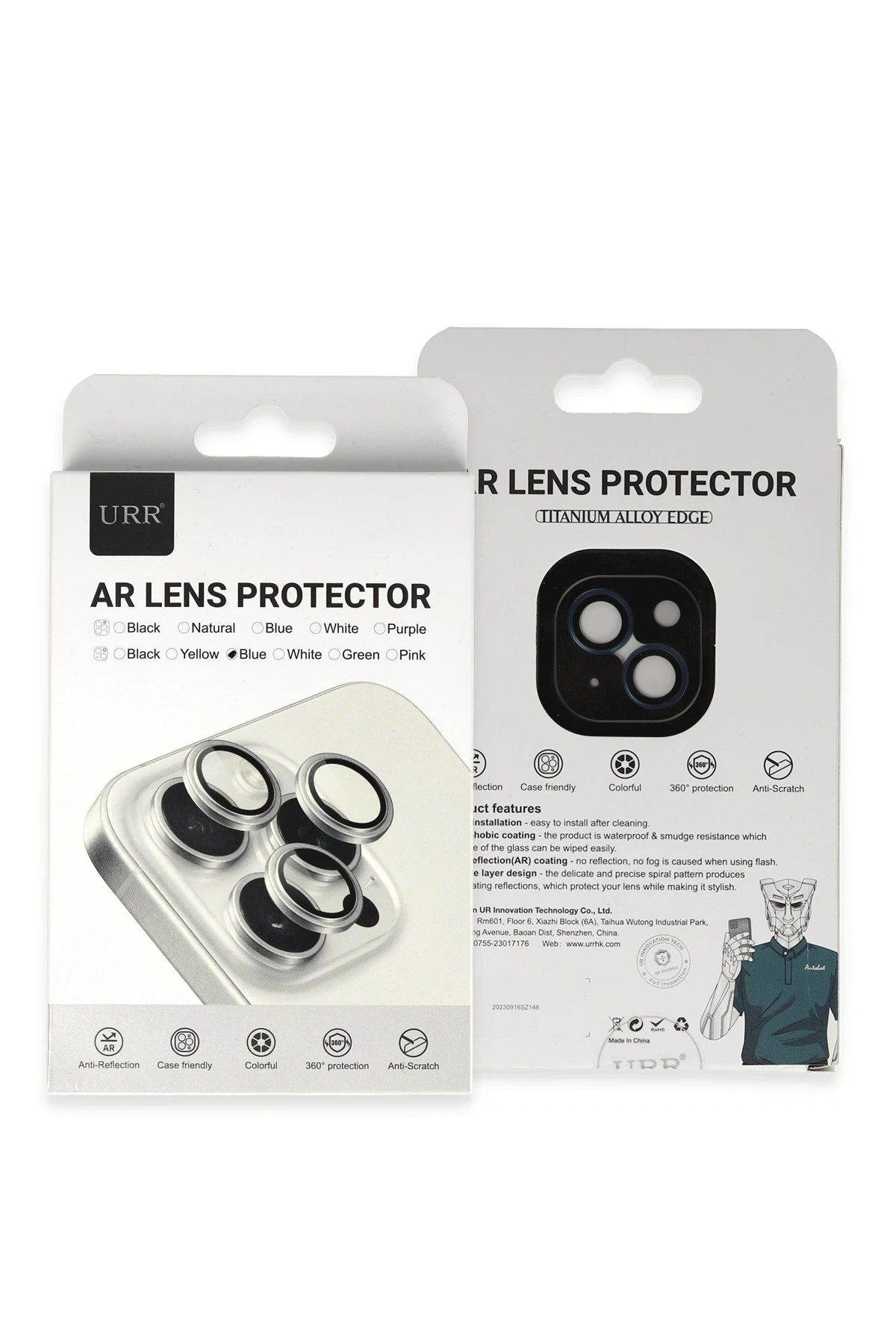 URR iPhone 14 Titanium Alloy AR Kamera Lens Koruyucu