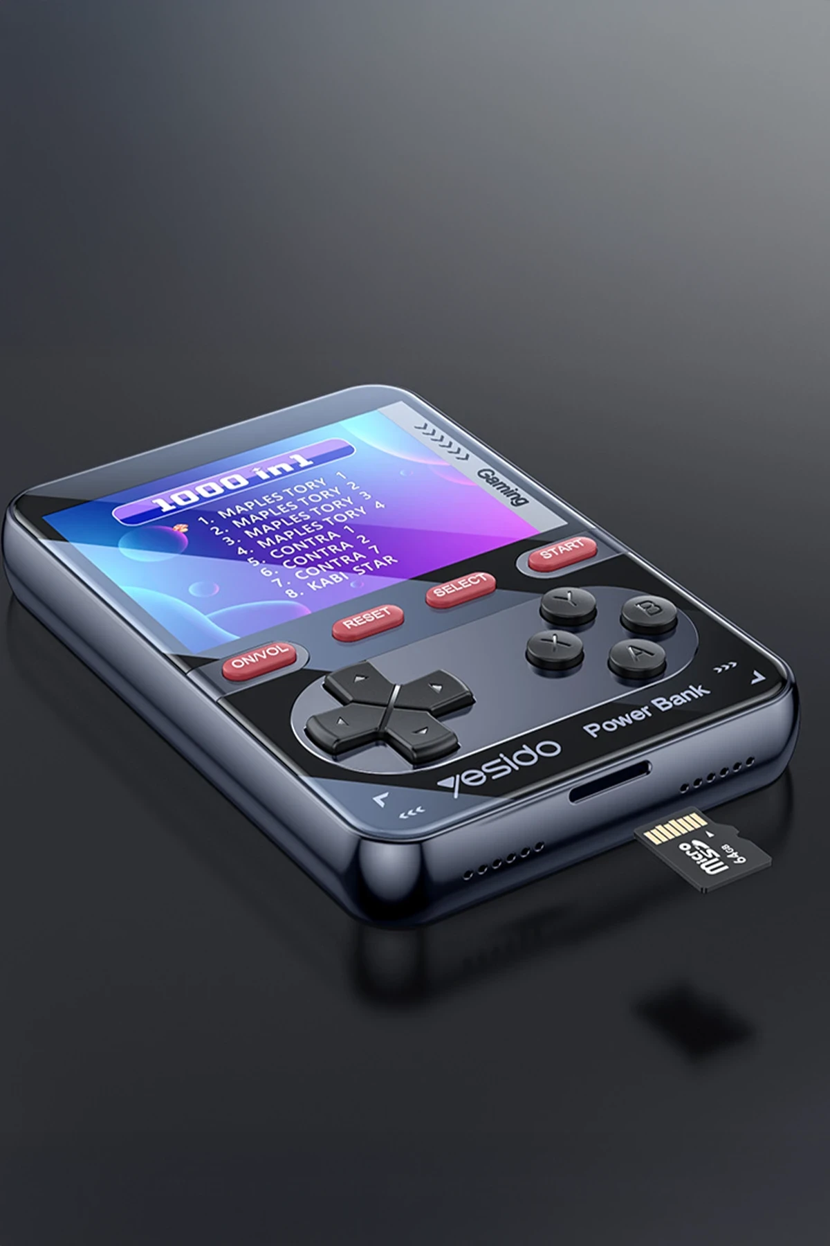 Yesido YP87 Dahili Retro Oyun Konsollu 10.000 mAh 2in1 20W PD Hızlı Şarj Powerbank