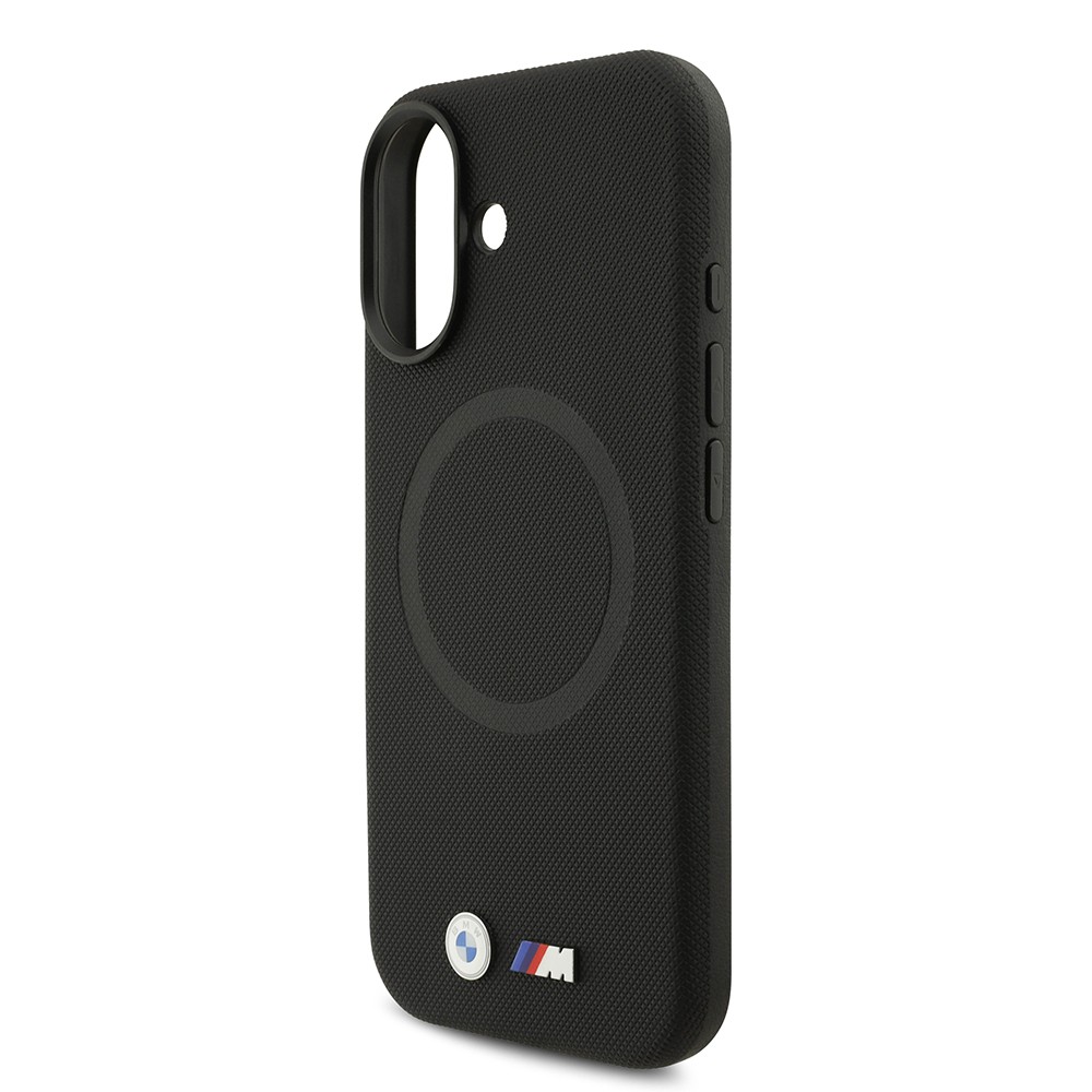 Apple iPhone 17 Kılıf BMW Orjinal Lisanslı M-safe Şarj Özellikli Metal Logolu Delikli M Dizayn Deri Kapak