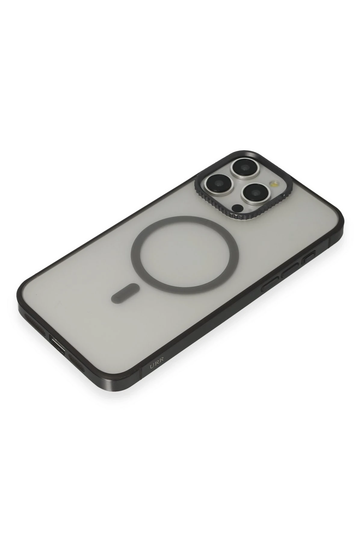 URR iPhone 15 Pro PVDSS Lens Titanium Edge Magsafe Kapak