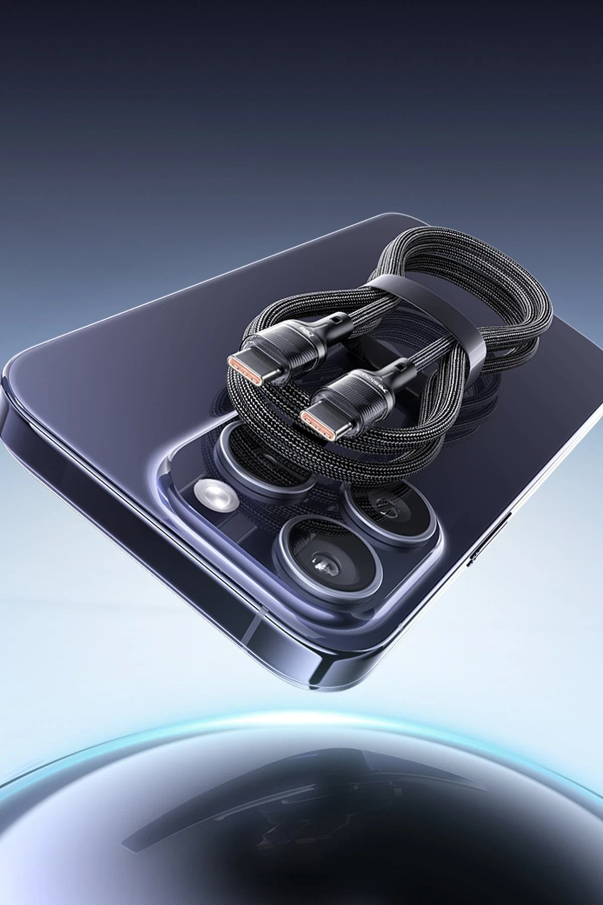 Yesido CA166 1.2M 240W Type-C to Type-C PD 2.0 Hızlı Şarj Kablosu