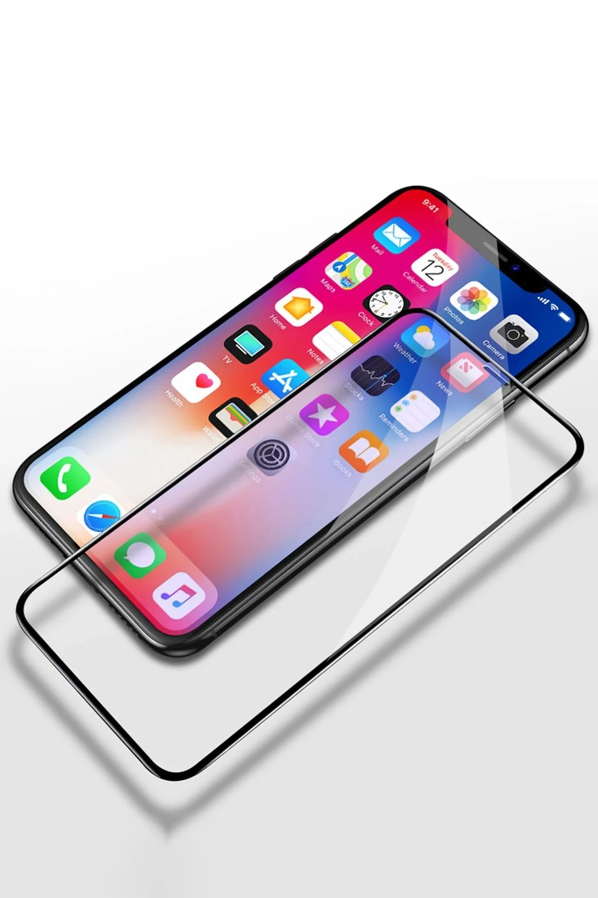 Yesido iPhone 12 Pro Max TG12 5D Cam Ekran Koruyucu