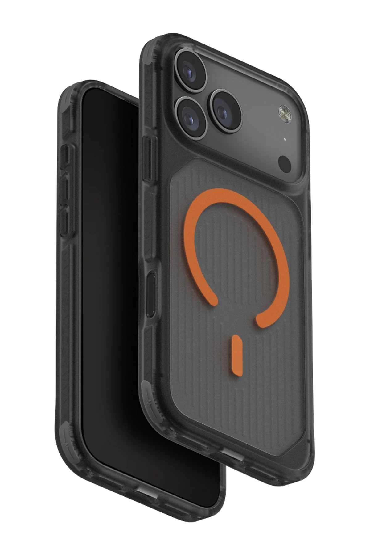 Uniq iPhone 17 Pro Combat Active Magsafe Kapak - Siyah-Turuncu