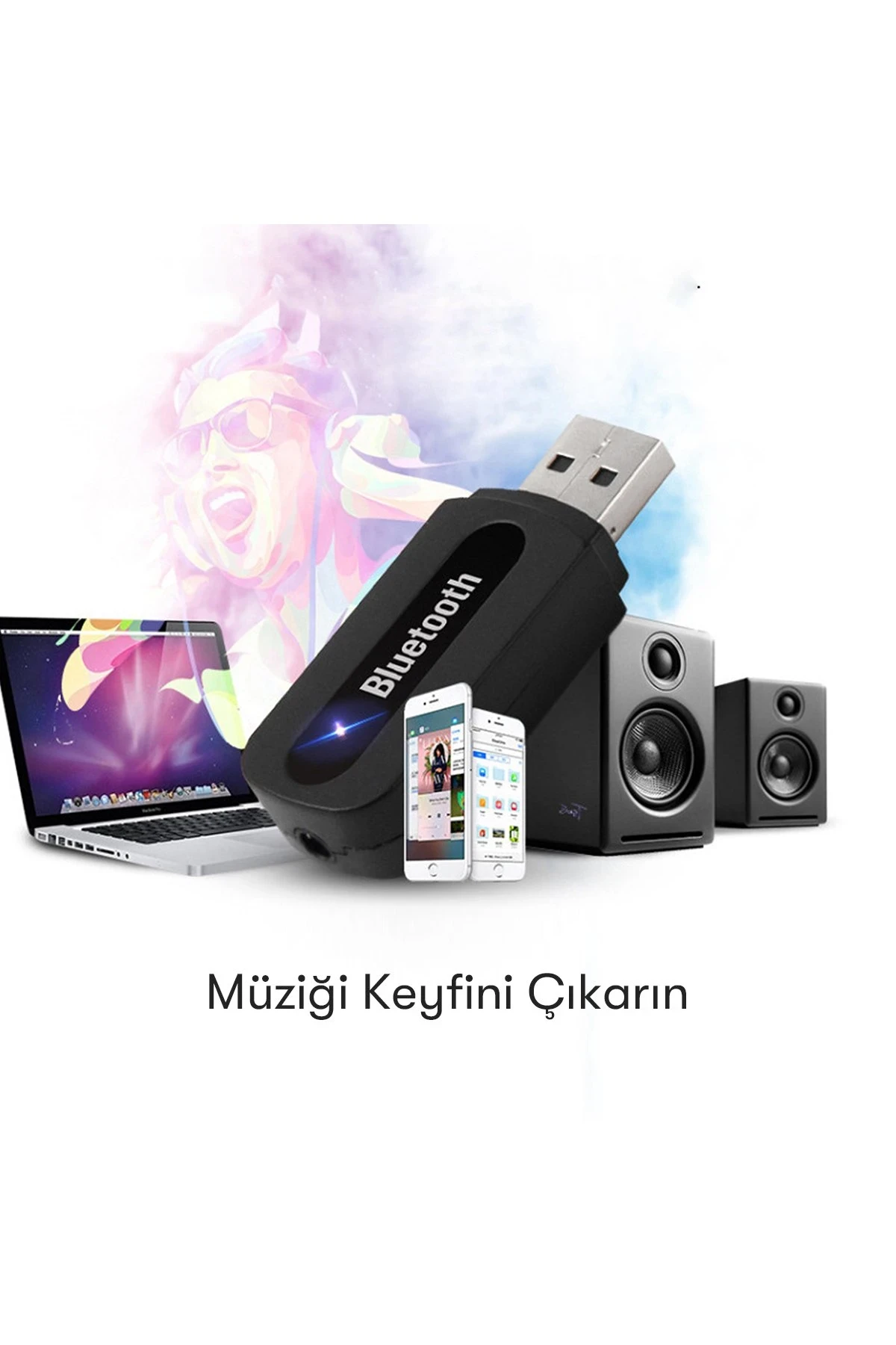 Earldom M22 Bluetooth 5.0 Usb Aux Dönüştürücü