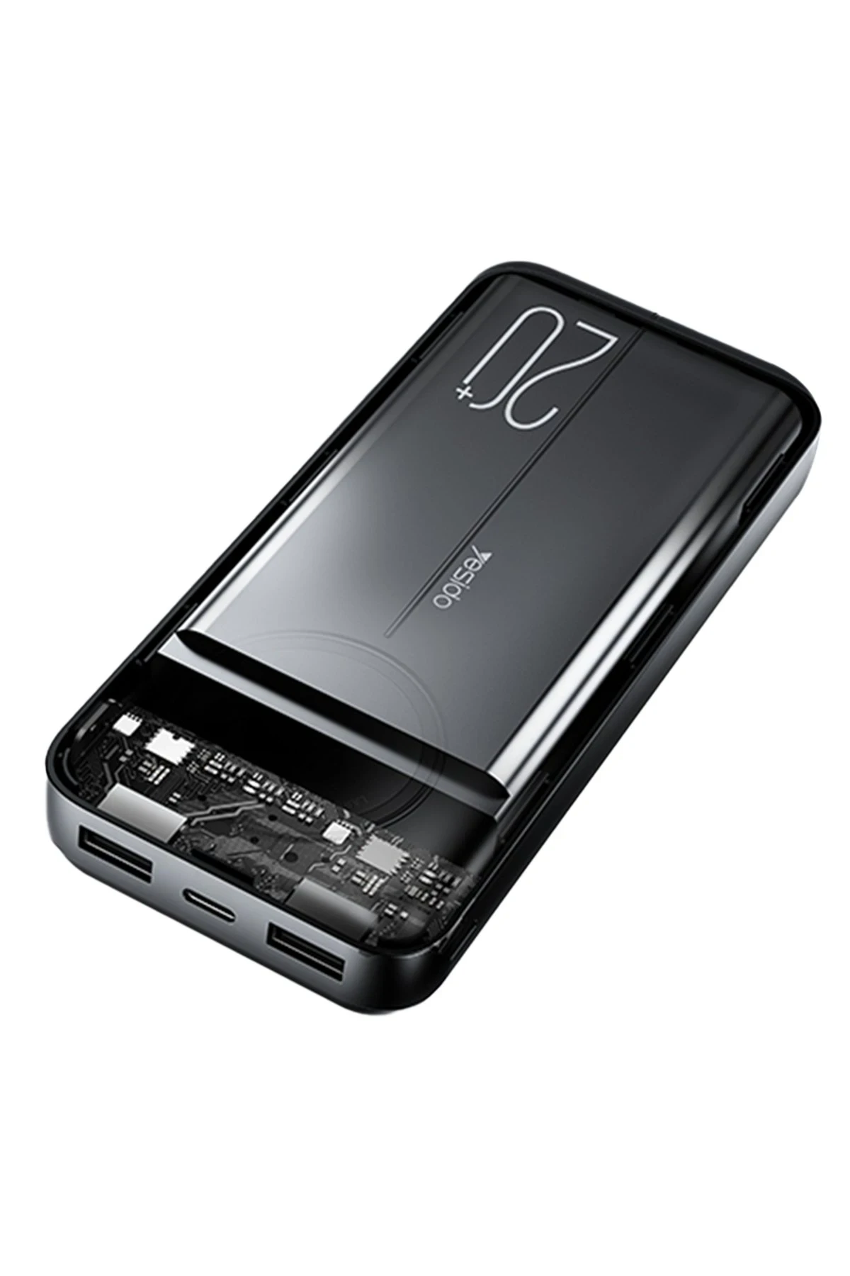 Yesido YP41 20.000 mAh Dijital Göstergeli USB3.0 PD Hızlı Şarj Powerbank