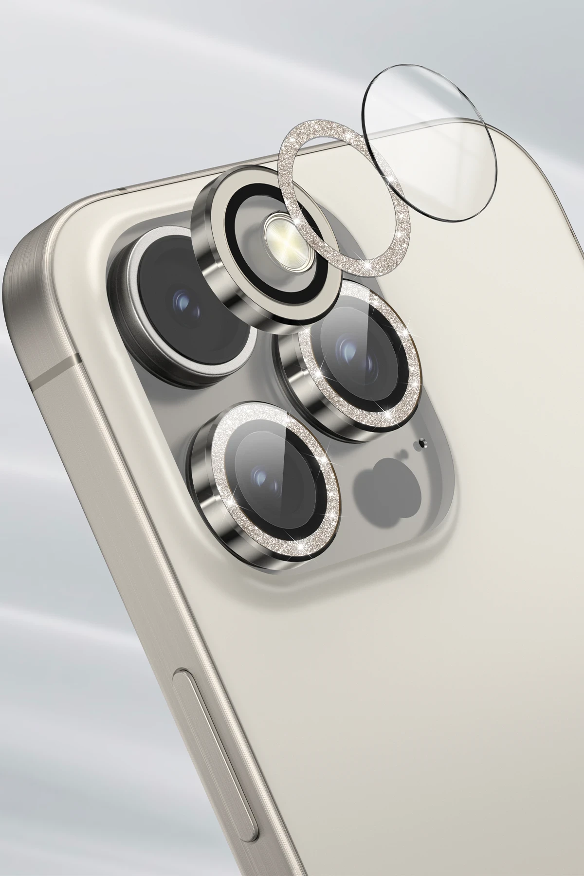 Keephone iPhone 16 Pro Max Maria Simli Kamera Lens Koruyucu