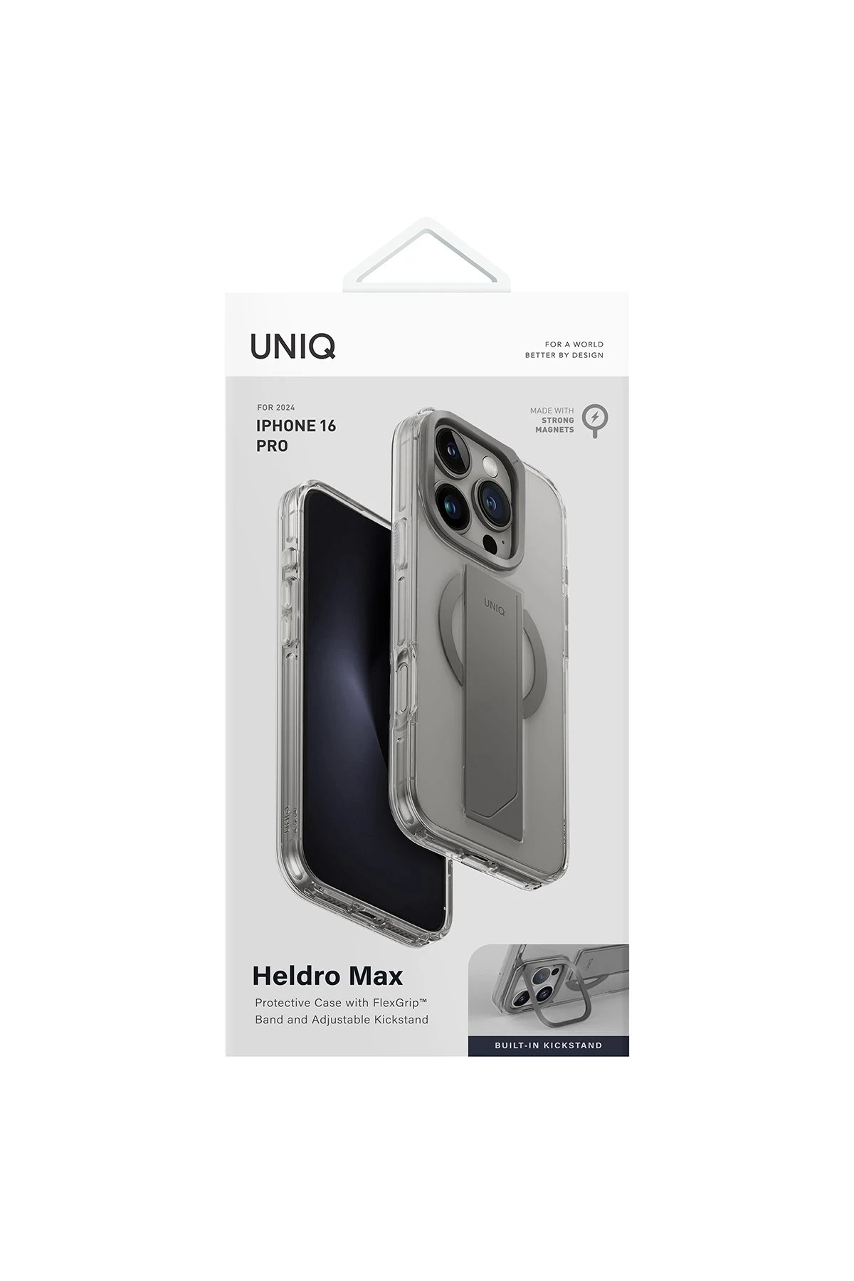 Uniq iPhone 16 Pro Heldro Max Magsafe Standlı Kapak
