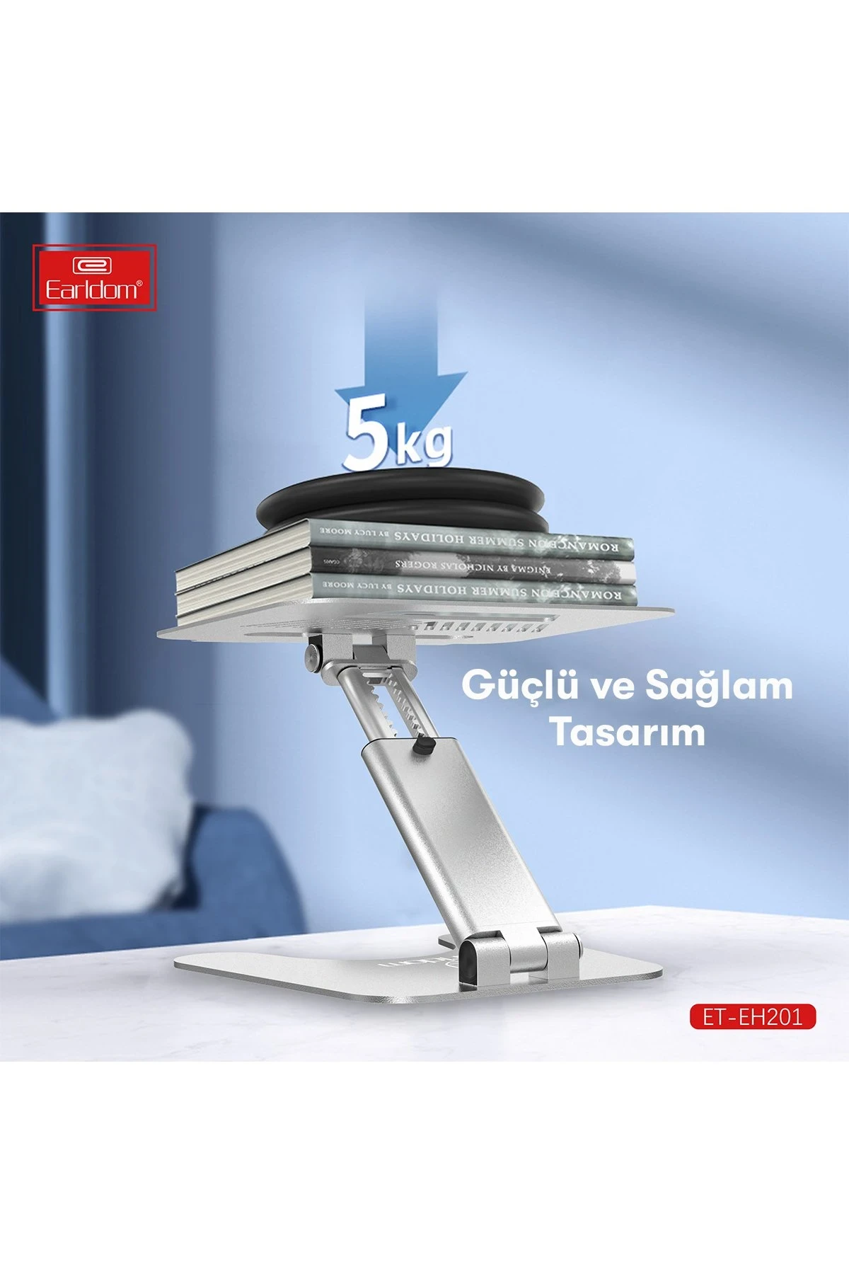 Earldom EH201 Ayarlanabilir Metal Laptop ve Tablet Standı