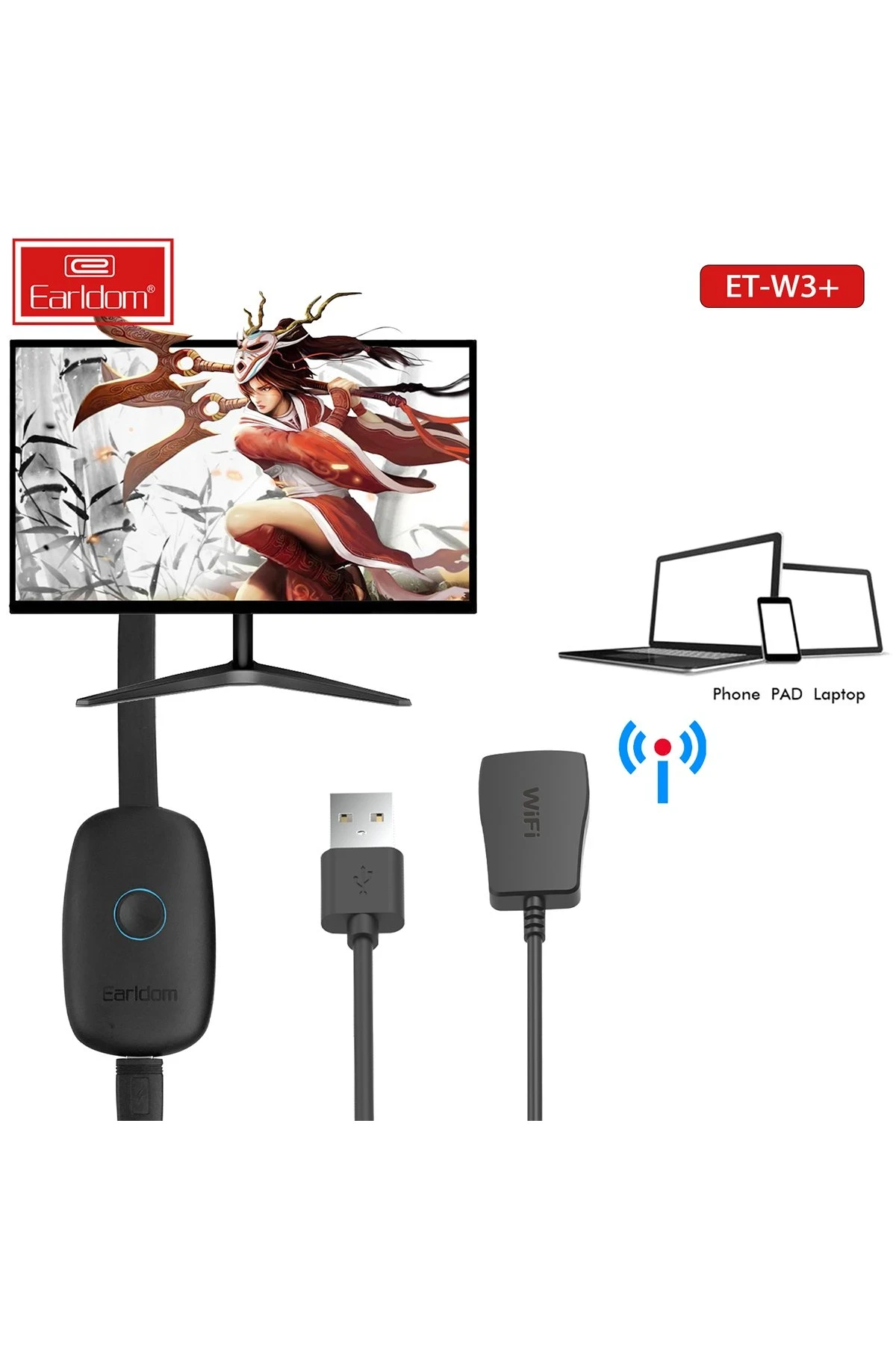 Earldom W3+ Kablosuz Görüntü Aktarıcı