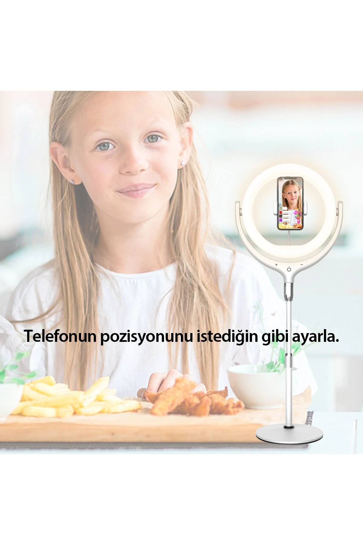 Earldom ZP06 Ayarlanabilir Açılı Dokunmatik Kontrollü Tripodlu Selfie Işığı