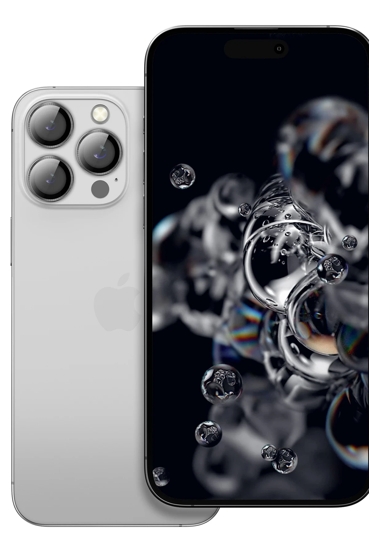 Keephone iPhone 15 Pro Max 3D Spiral Alüminyum AR Kamera Lens Koruyucu