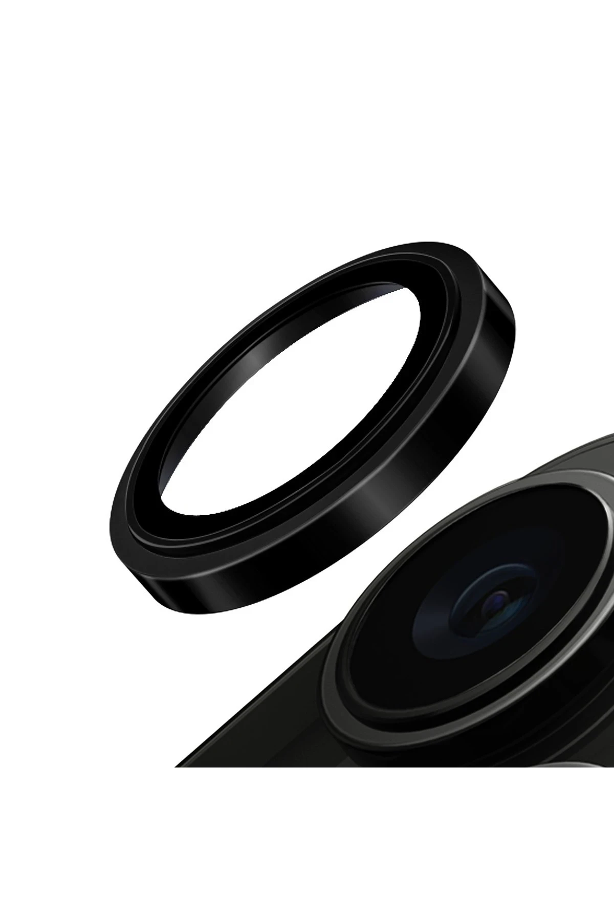 Uniq iPhone 15 Pro Max Optix Çelik Çerçeveli Sapphire Kamera Lens Koruyucu