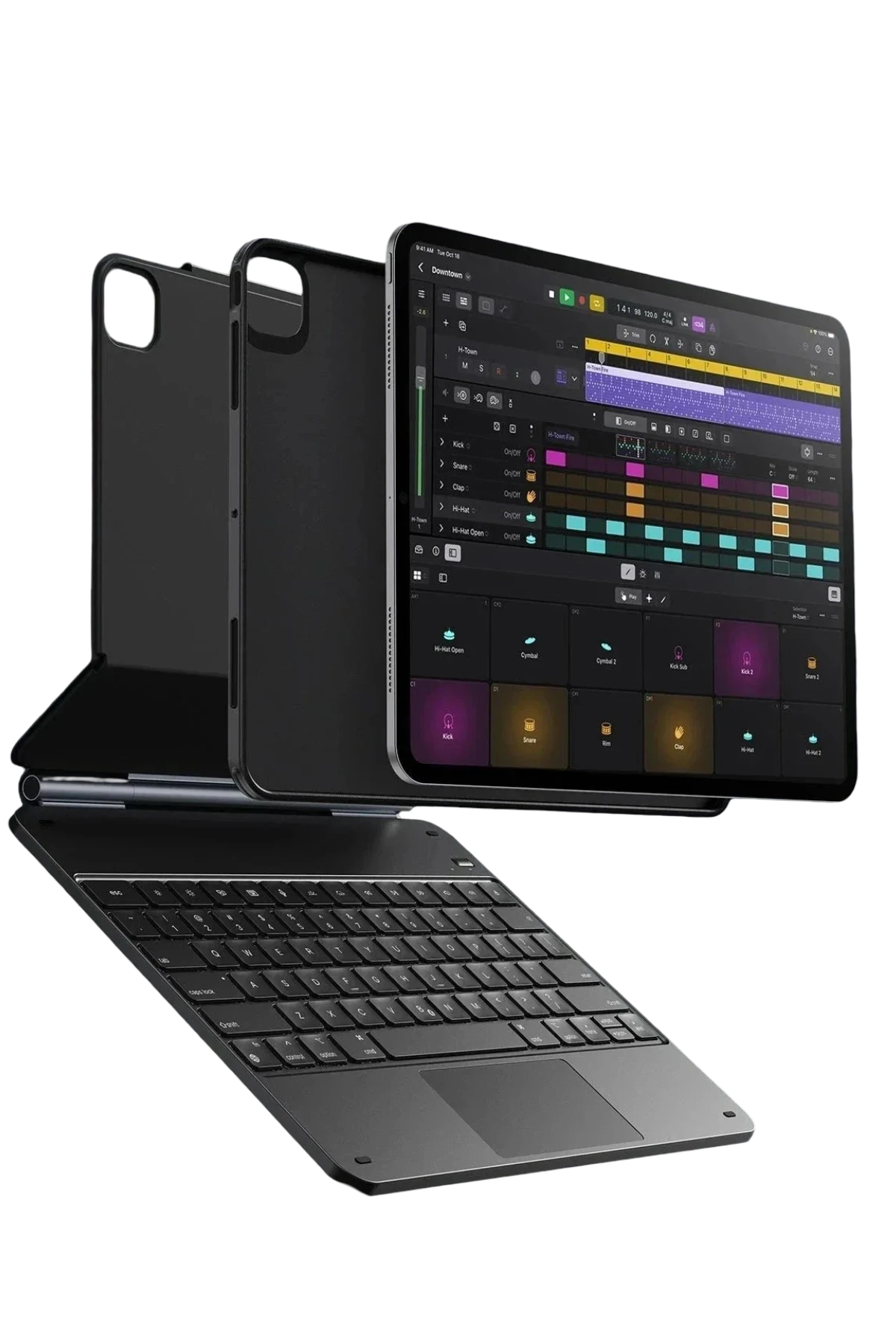 ESR Apple iPad Pro 13 (2024) Rebound Manyetik Klavyeli 360 Tablet Kılıfı