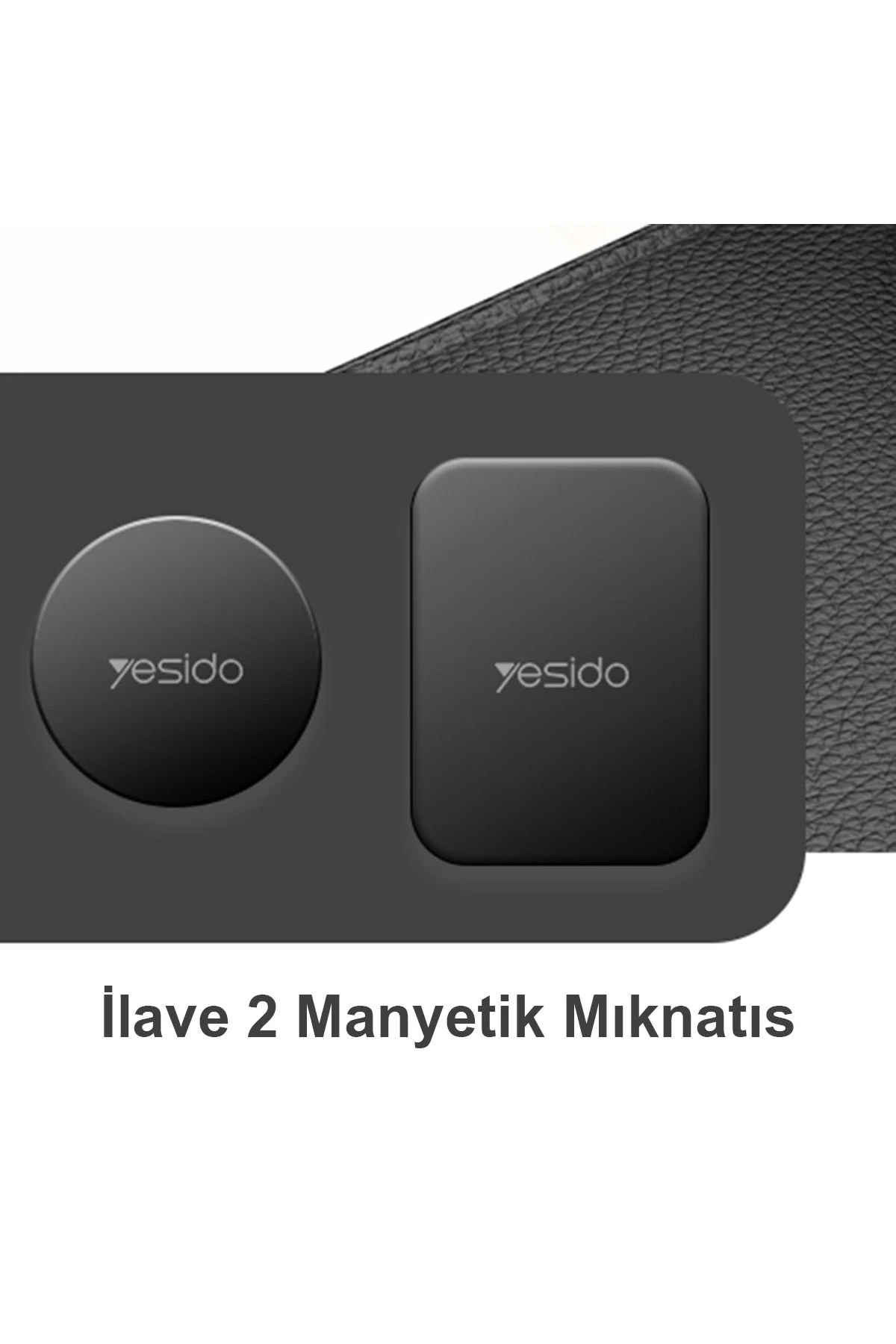 Yesido C159 2in1 Izgara Klipsli ve Yapışkanlı 360 Derece Ayarlanabilir Manyetik Magsafe Araç Tutucu