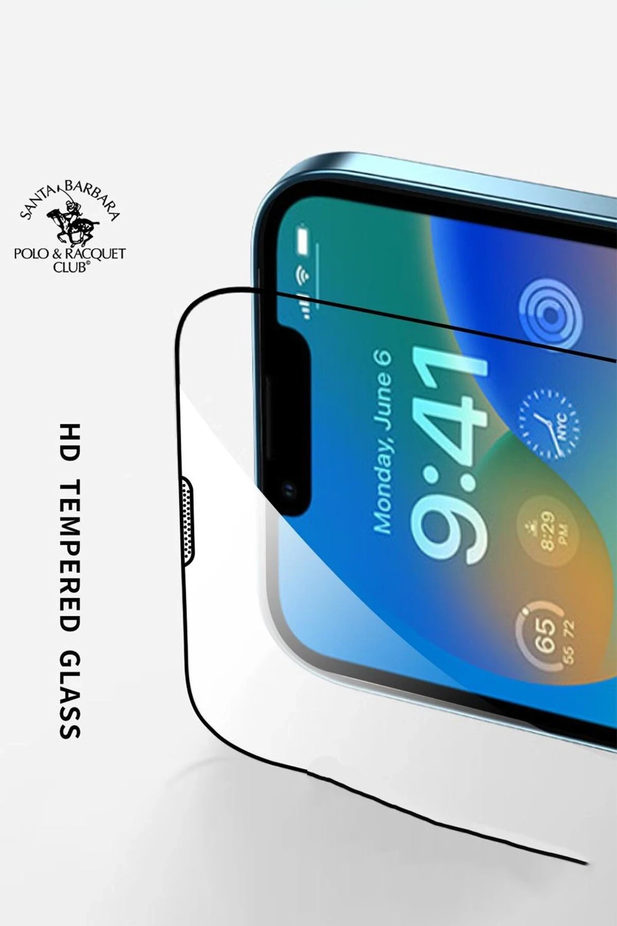 Santa Barbara Polo Racquet Club iPhone 15 Pro Max 3D Premium Cam Ekran Koruyucu