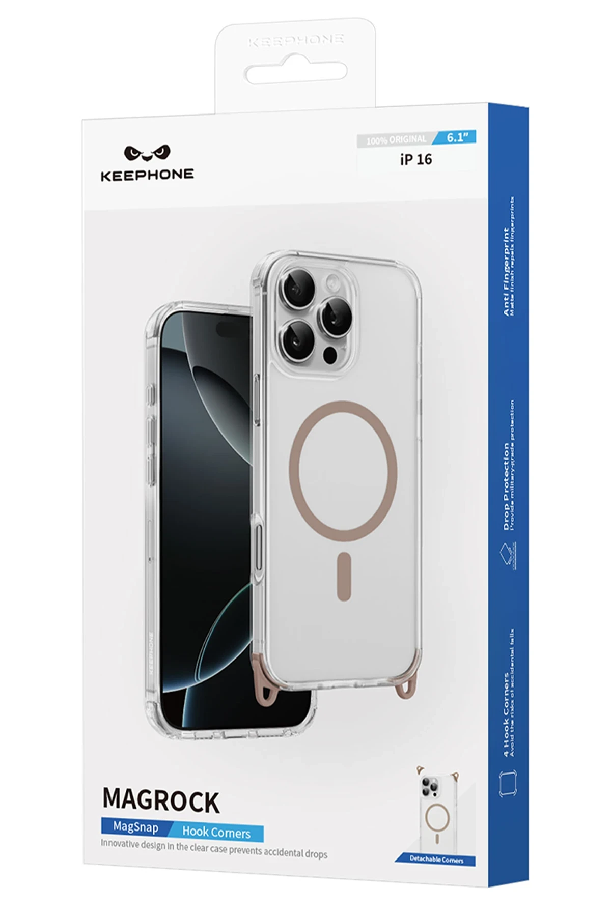 Keephone iPhone 16 Plus MagRock Magsafe Kılıf