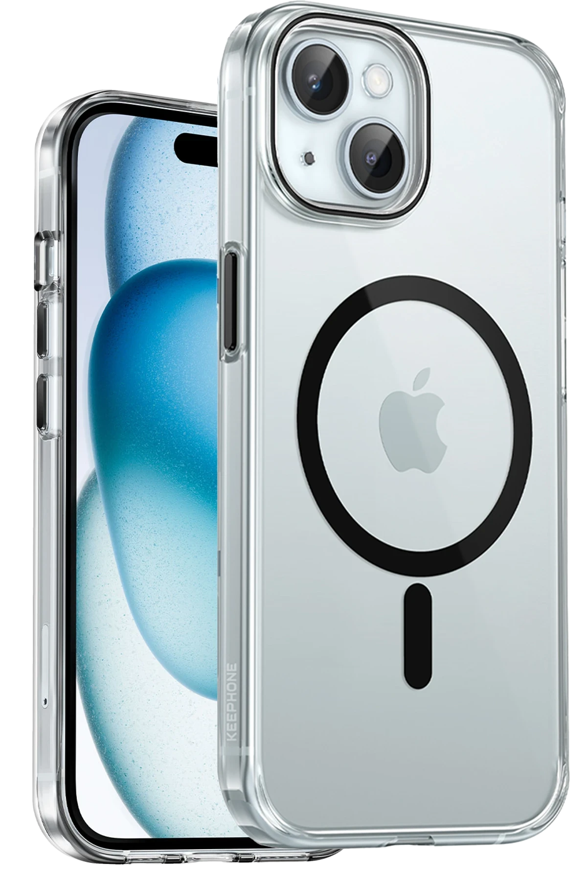Keephone iPhone 15 Aurora Şeffaf Magsafe Kılıf