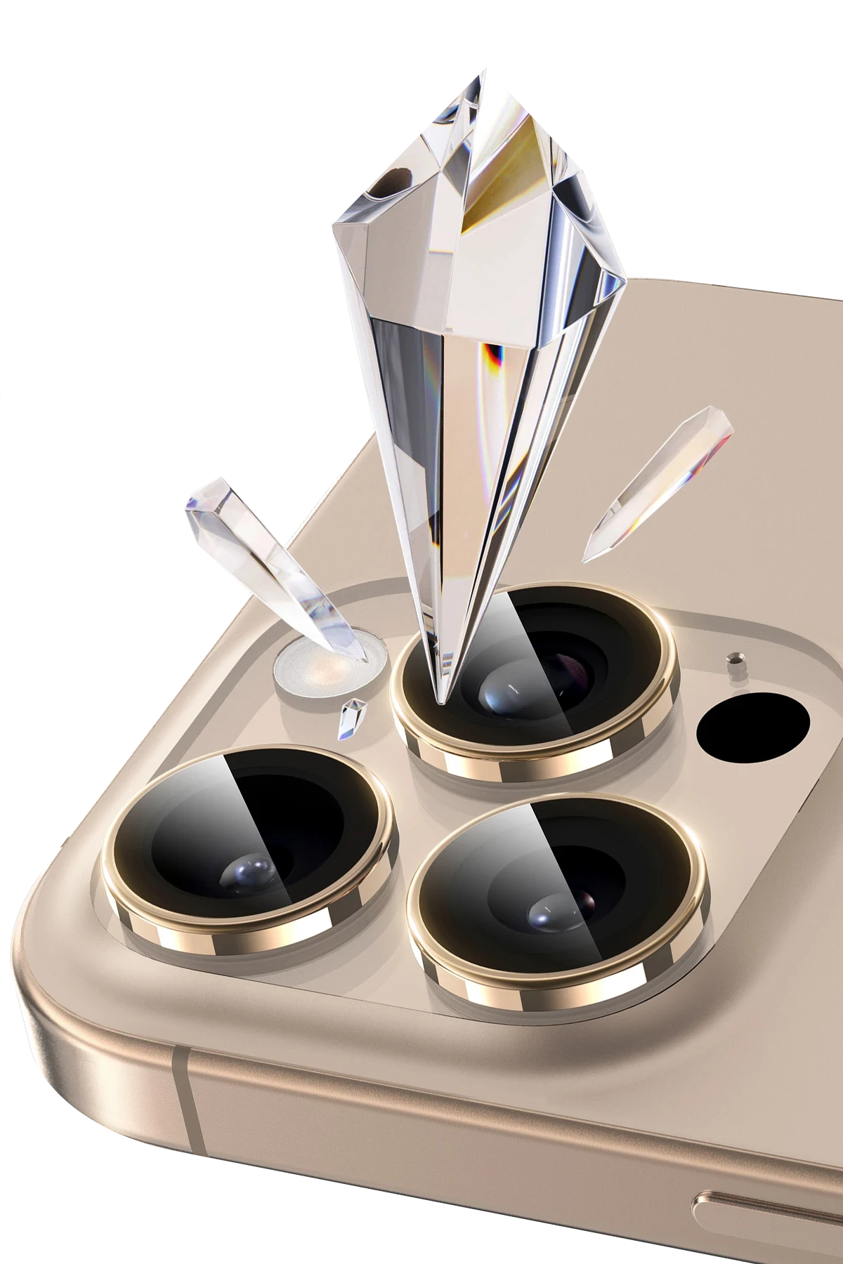 Keephone iPhone 16 Pro Max Bright PVD Metal Kamera Lens