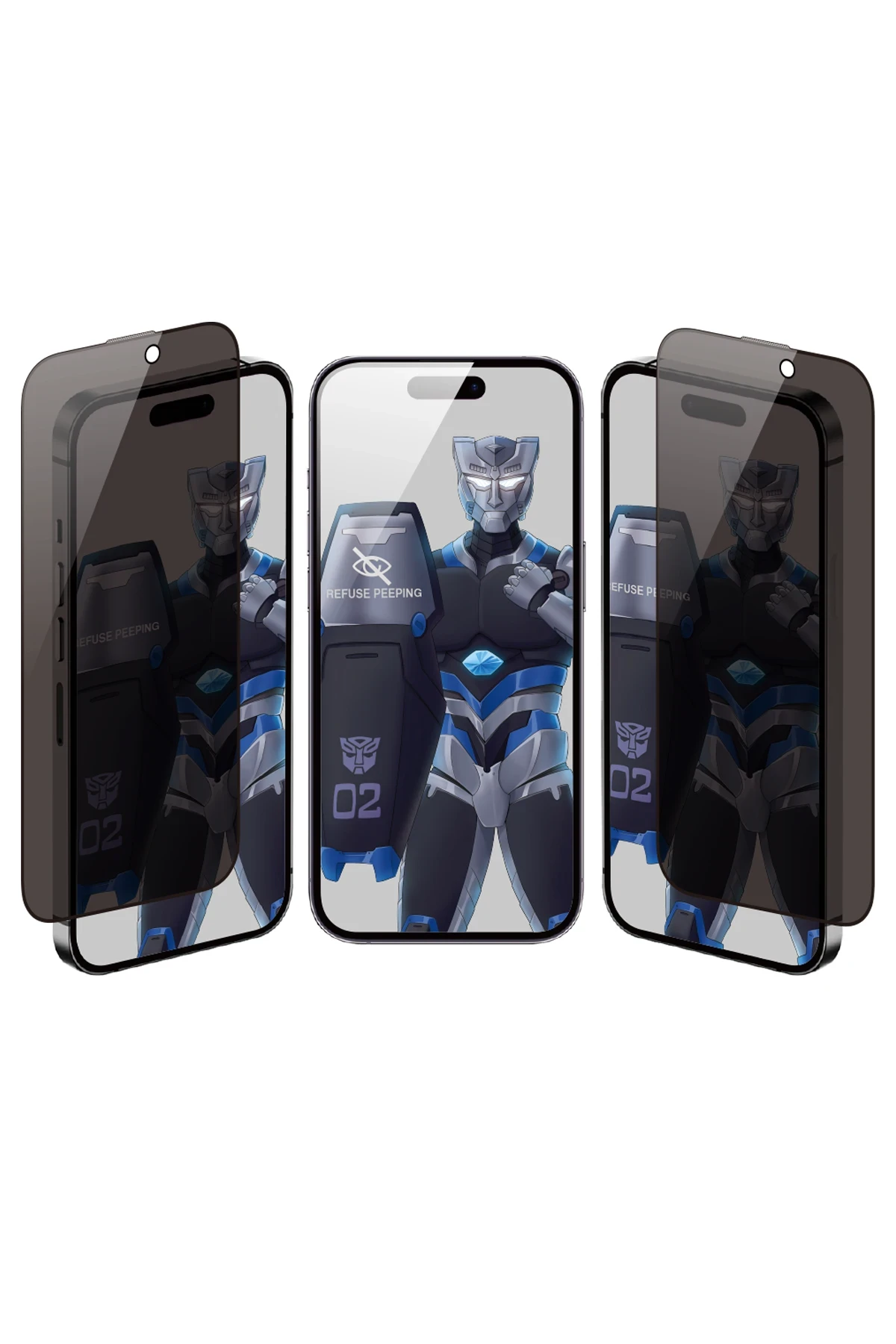 URR Apple iPhone 17 Air 3D Anti-Peep Curved Hayalet Cam Ekran Koruyucu