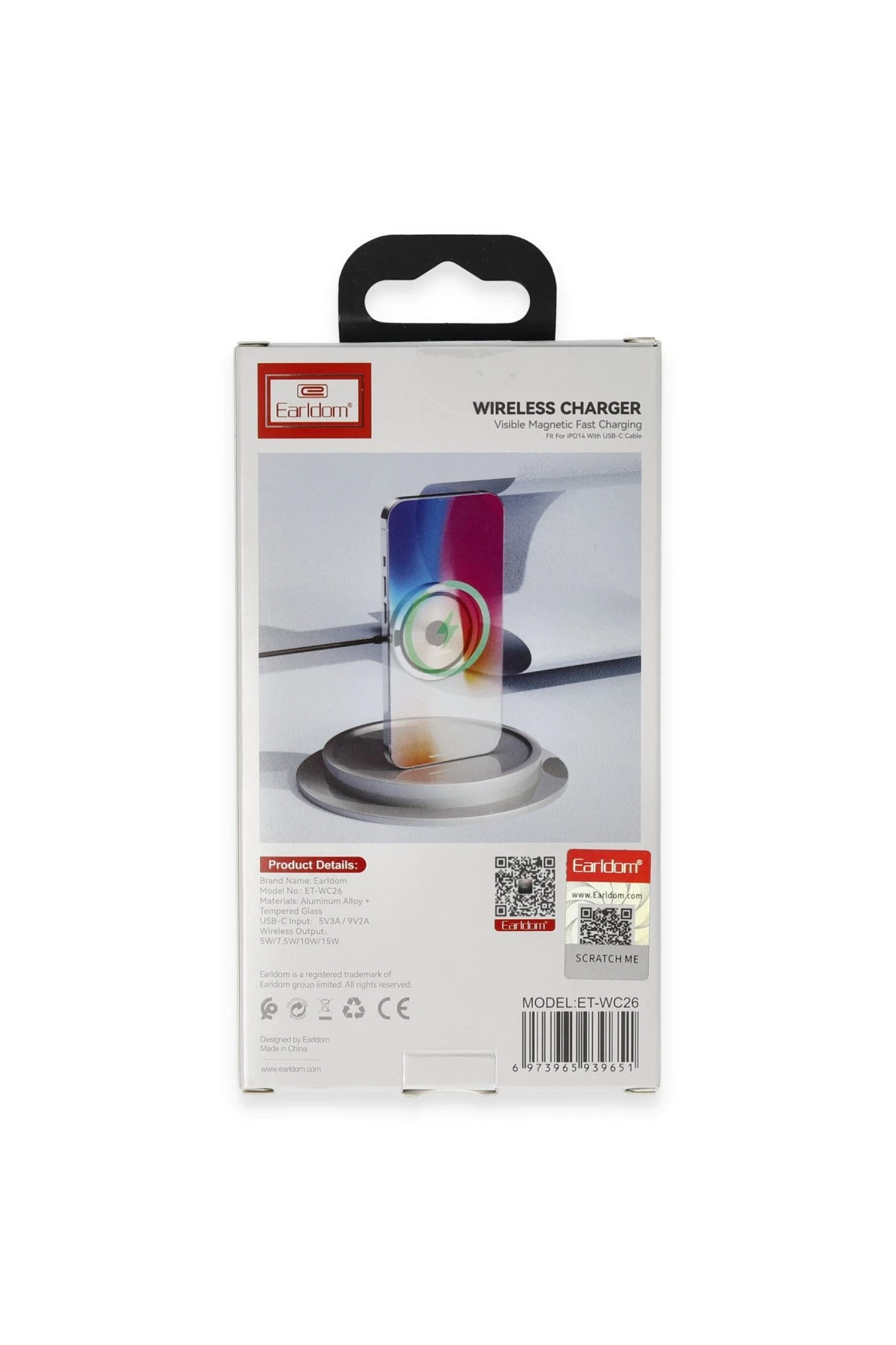 Earldom WC26 15W Magsafe Kablosuz Şarj