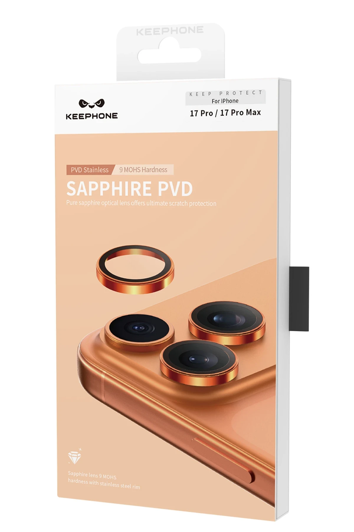 Keephone Apple iPhone 17 Pro Max Sapphire PVD Kamera Lens