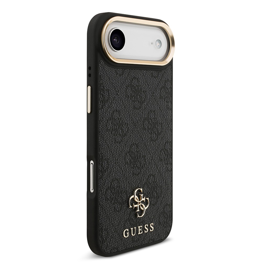 Apple iPhone 17 Air Guess Orjinal Lisanslı 4G ve Yazı Logolu Kılıf + Ekran Koruyucu + Lens Koruyucu 3in1 Aksesuar Seti