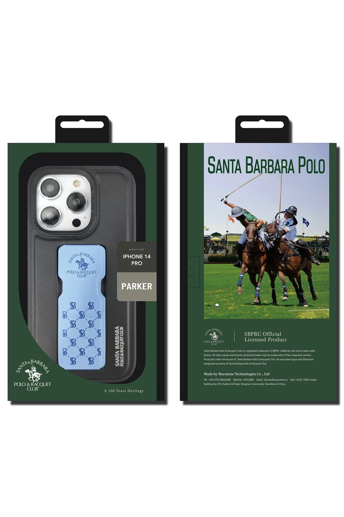 Santa Barbara Polo Racquet Club iPhone 14 Pro Max Parker Stand Kapak