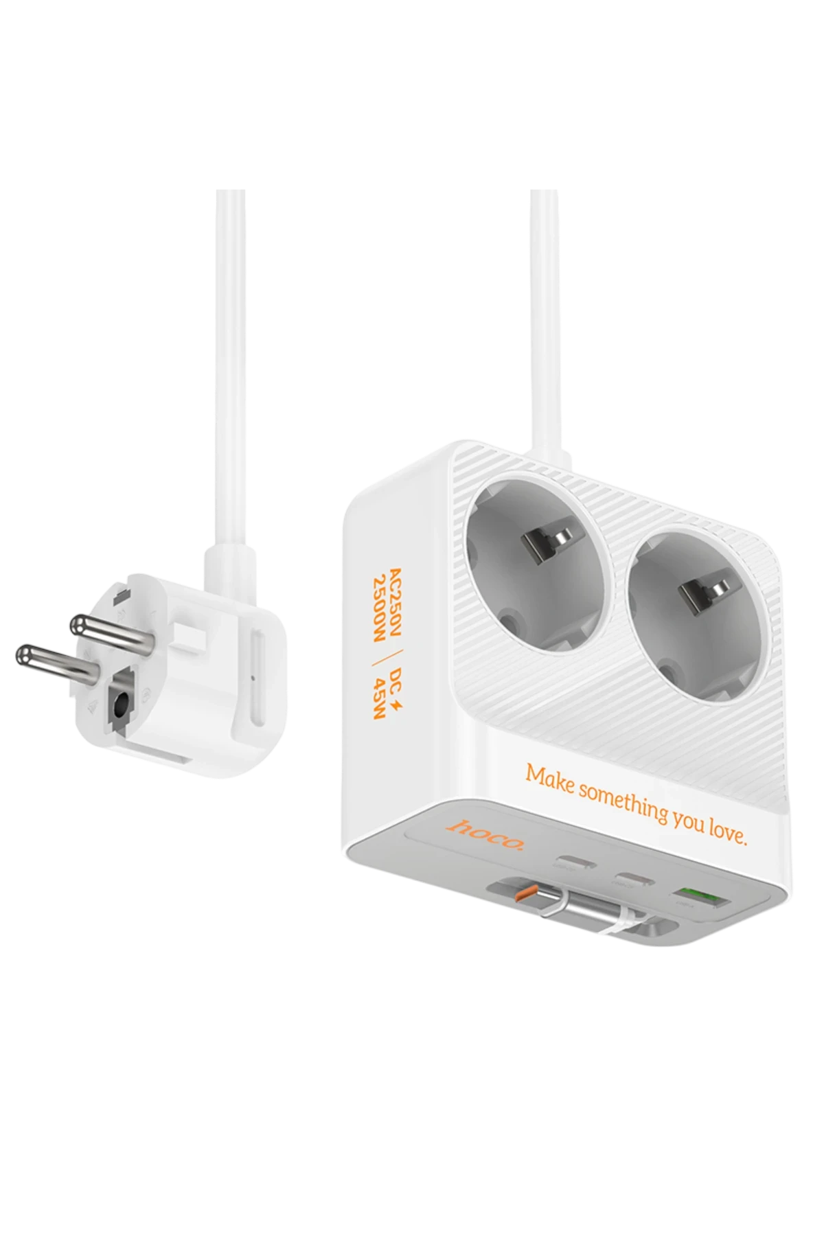 Hoco. AC28 Descanso 6in1 2M 2500W Priz Dönüştürücü