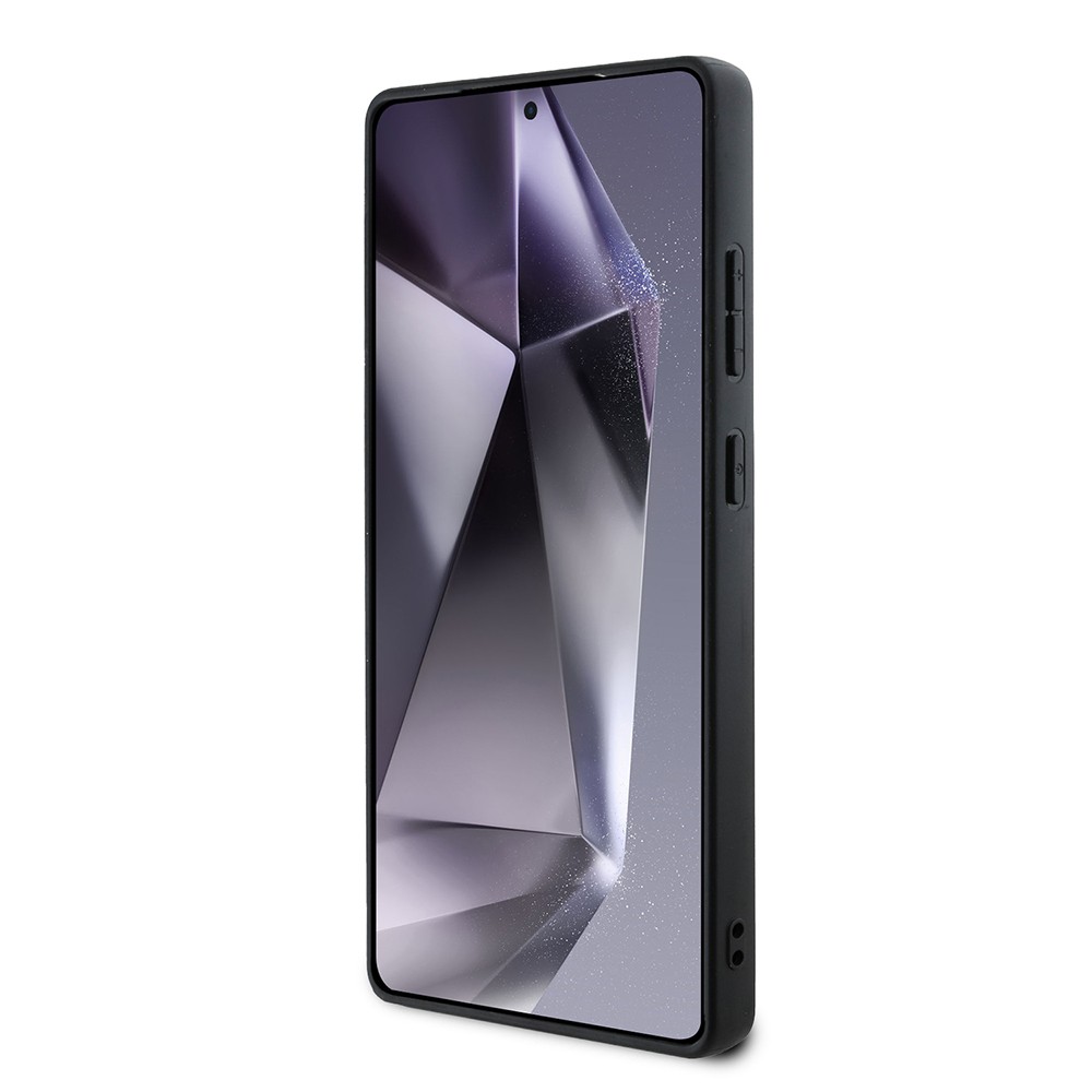 Galaxy S25 Ultra Kılıf DKNY Orjinal Lisanslı Kartlıklı 3D Yazılı Repeat Texture Pattern Kapak