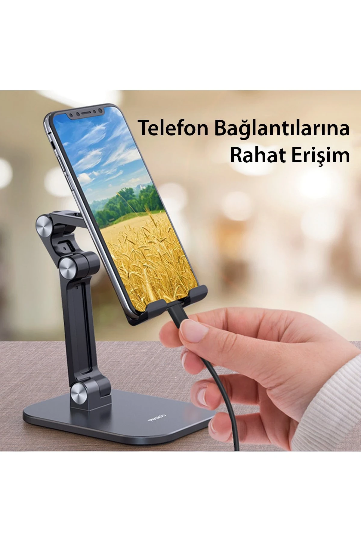 Yesido C104 Ayarlanabilir Katlanabilir Masaüstü Telefon Tablet Standı