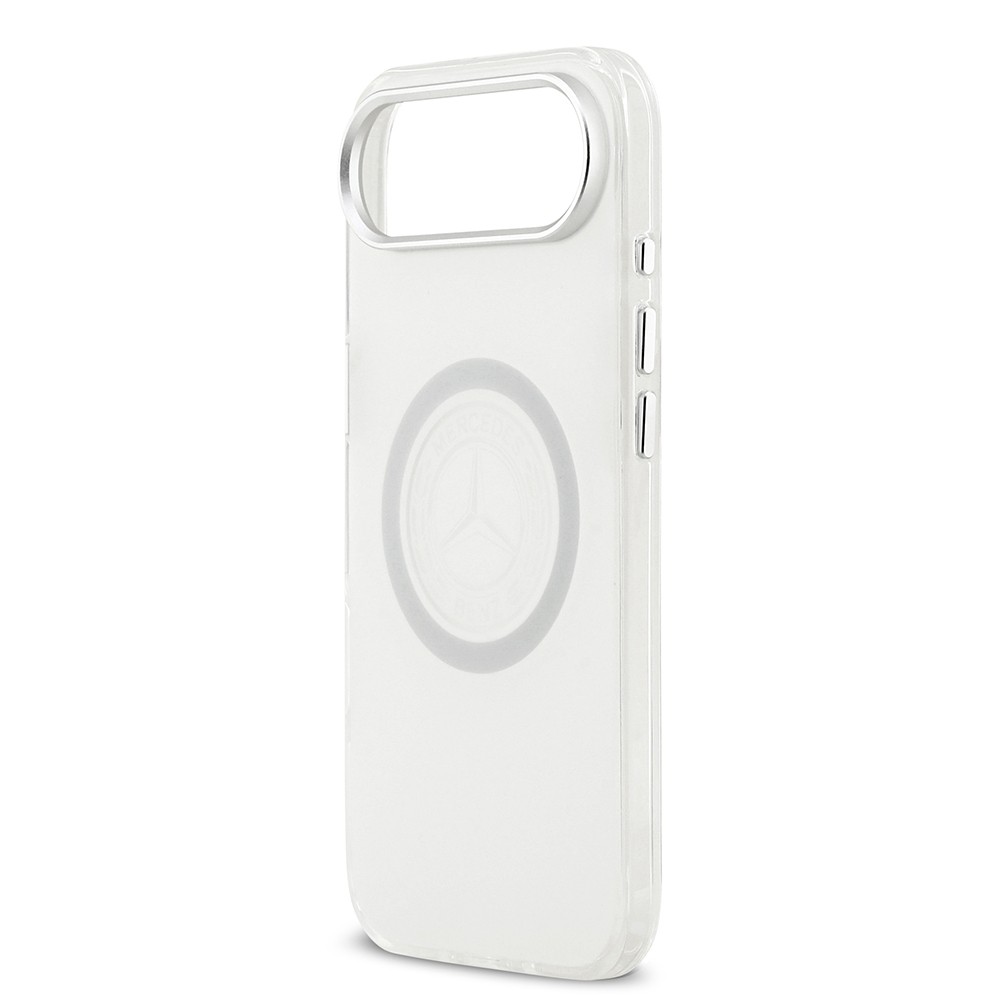 Apple iPhone 17 Air Kılıf Mercedes Benz Orjinal Lisanslı M-safe Şarj Özellikli Buzlu PC Nostaljik Yıldız Dizayn Kapak