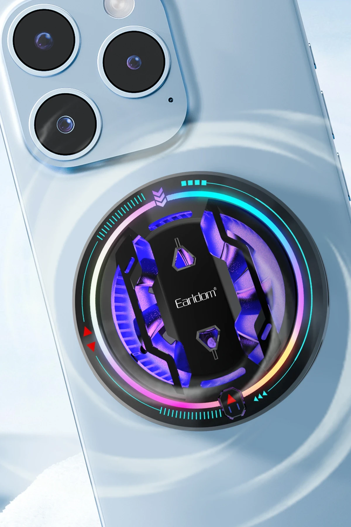 Earldom F21 RGB Radyatör Telefon Soğutucu Fan