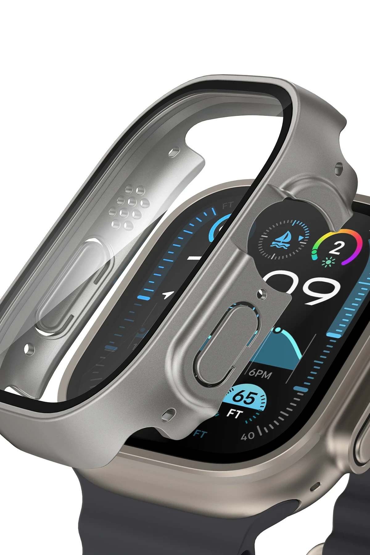 Keephone Watch 46mm 360X Defense Camlı Kasa Ekran Koruyucu