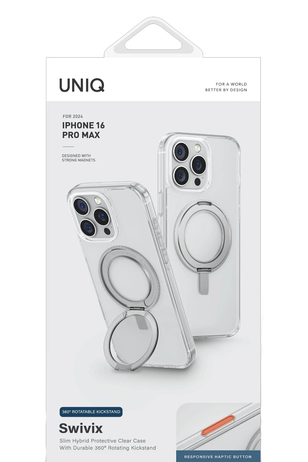 Uniq Apple iPhone 16 Plus Swivix Rotating Kickstand Kapak