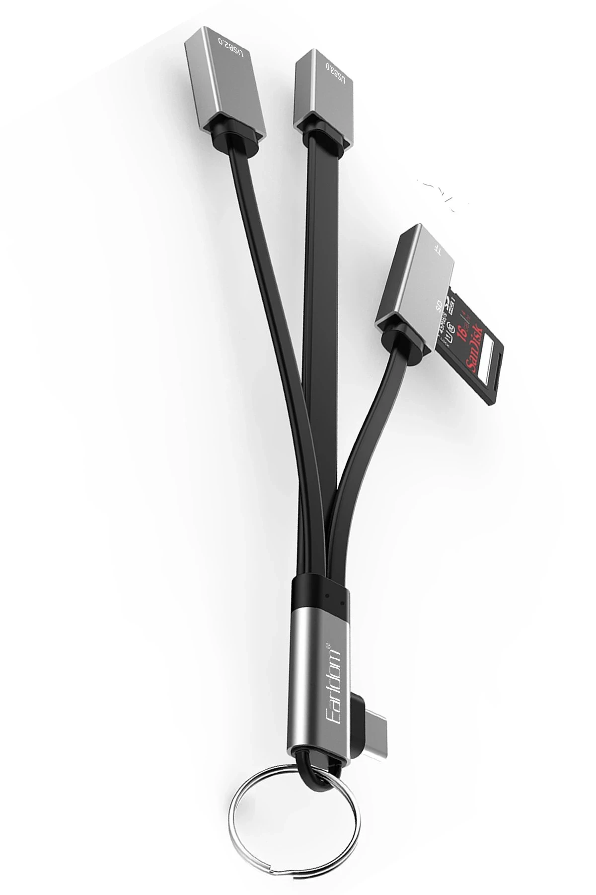 Earldom HUB18C 4in1 Type-C to USB 3.0 / USB 2.0 / SD/TF Kart Dönüştürücü
