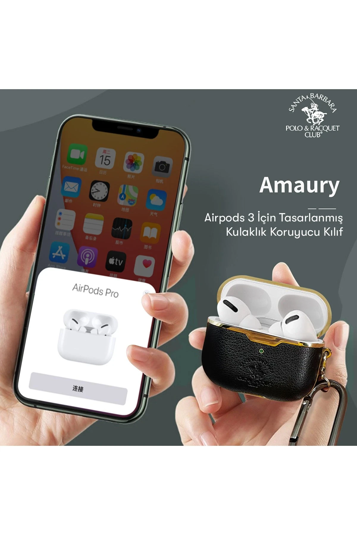 Santa Barbara Polo Racquet Club Airpods 3 (3.nesil) Amaury Kılıf