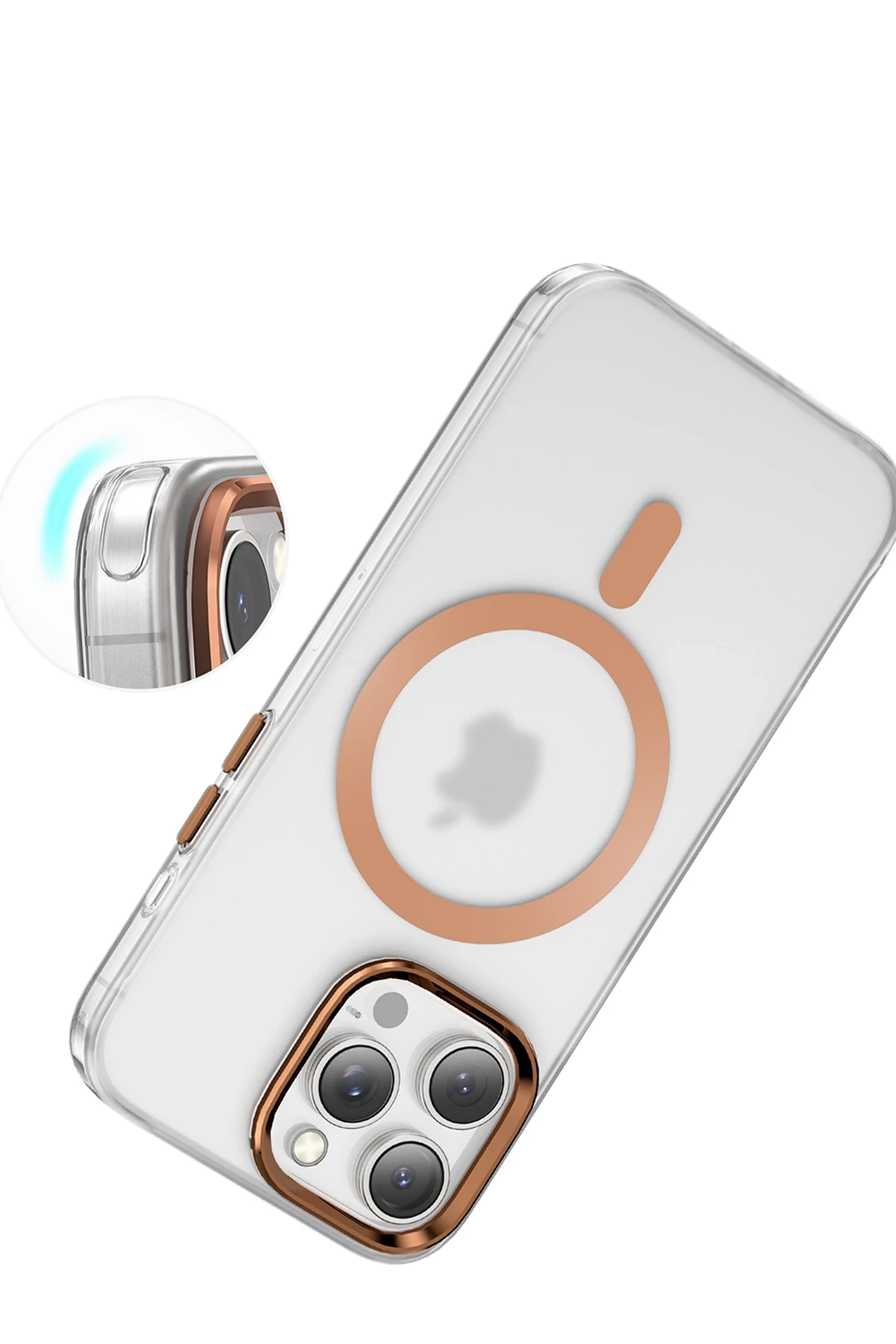 Keephone iPhone 16 Dazzle Pro Matte Magsafe Kılıf - Siyah Titanyum