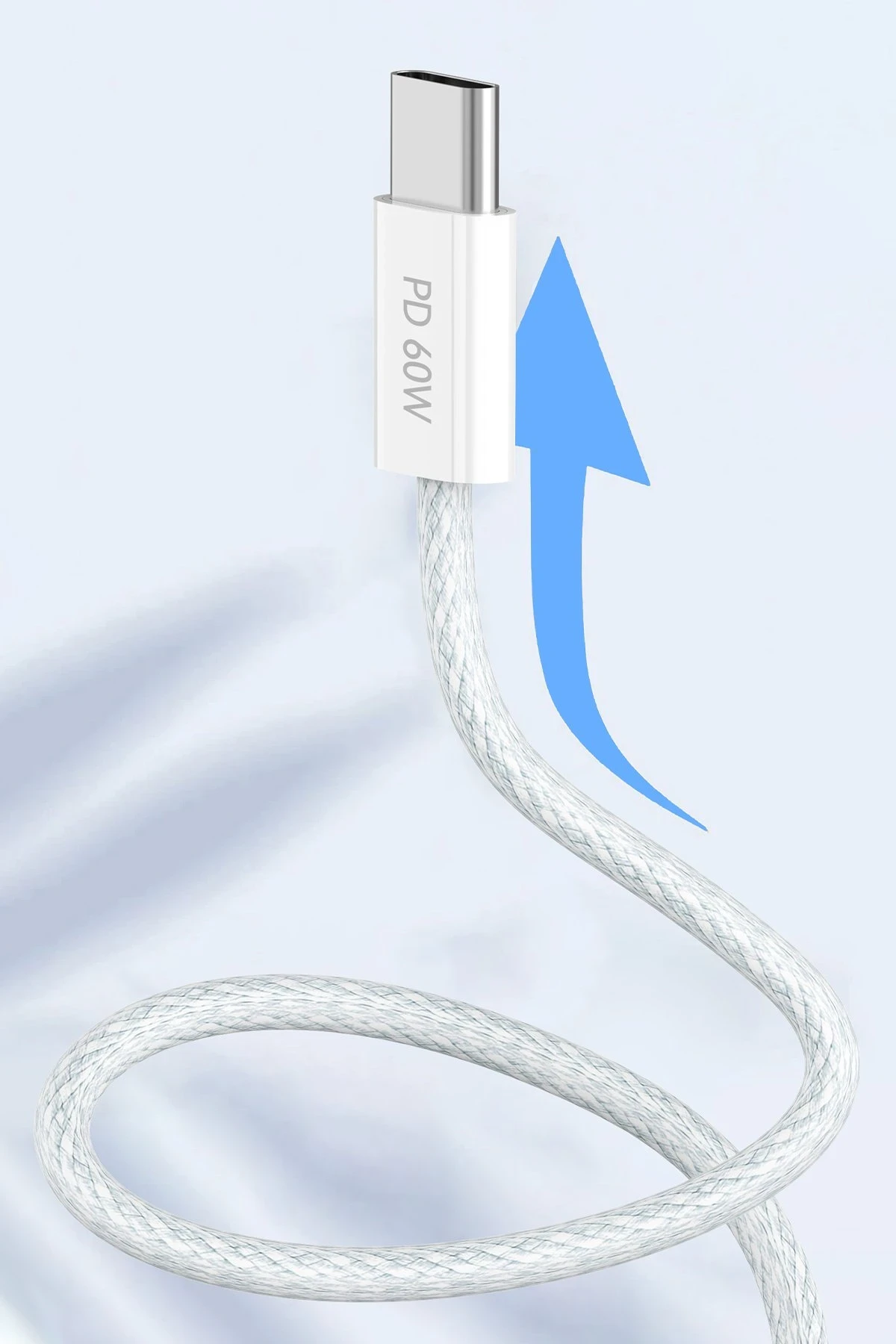 Earldom EC-190CC 2M 60W iPhone 15 Serisi ile Uyumlu Type-C to Type-C PD Hızlı Şarj Kablosu