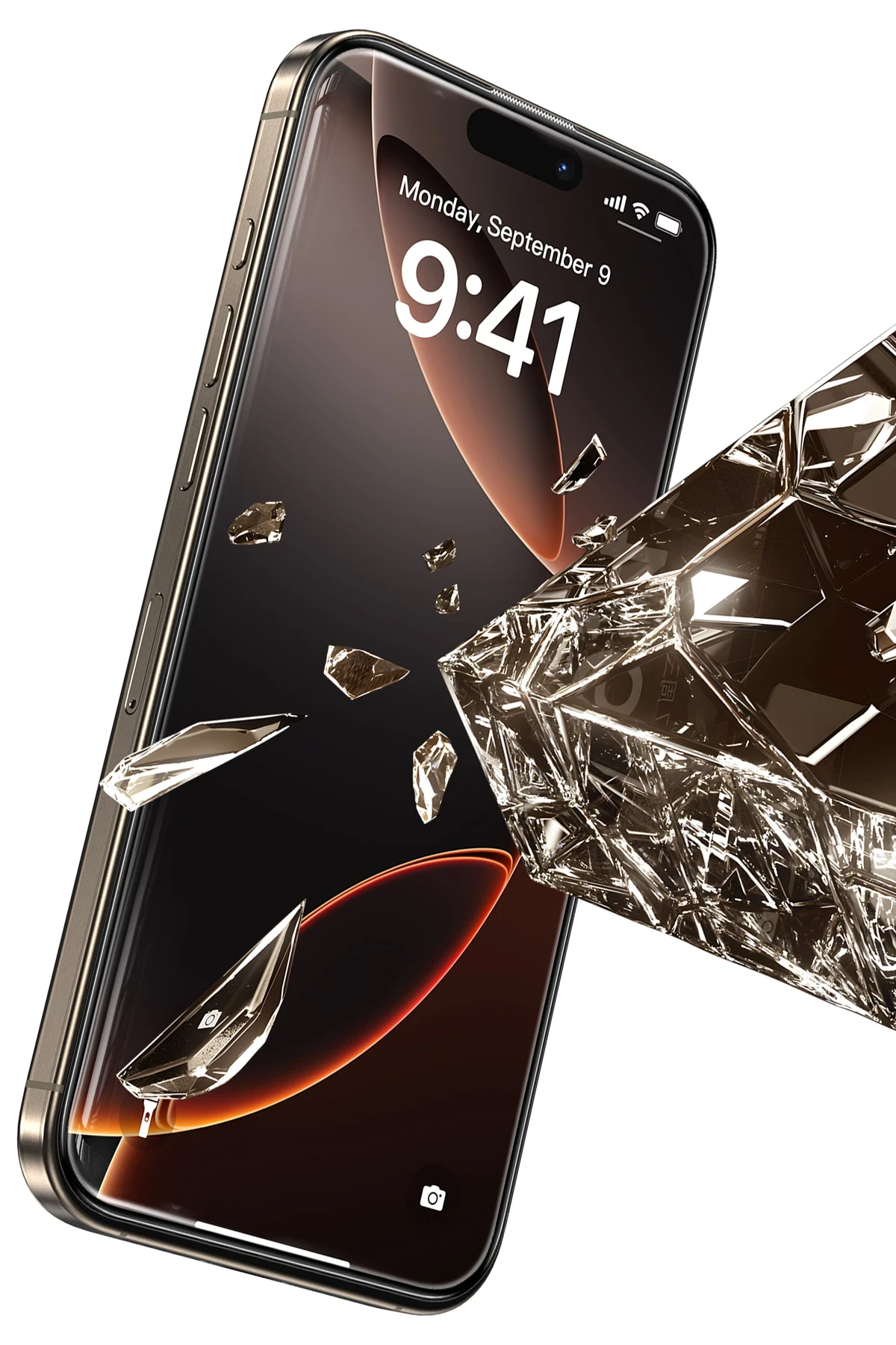 Keephone iPhone 16 Pro Max UltraCurve HD 3D Cam Ekran Koruyucu