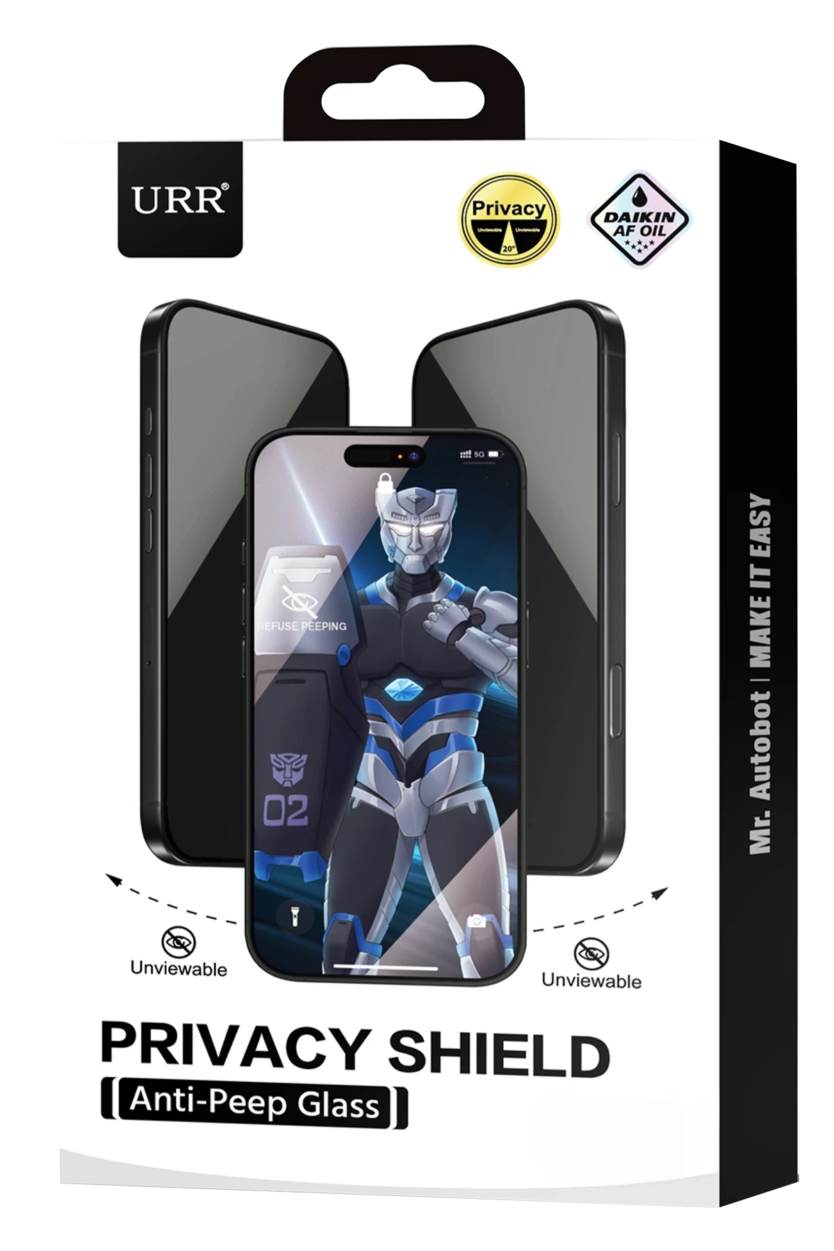 URR Apple iPhone 17 Air 2.5D HD 20º Privacy Cam Ekran Koruyucu