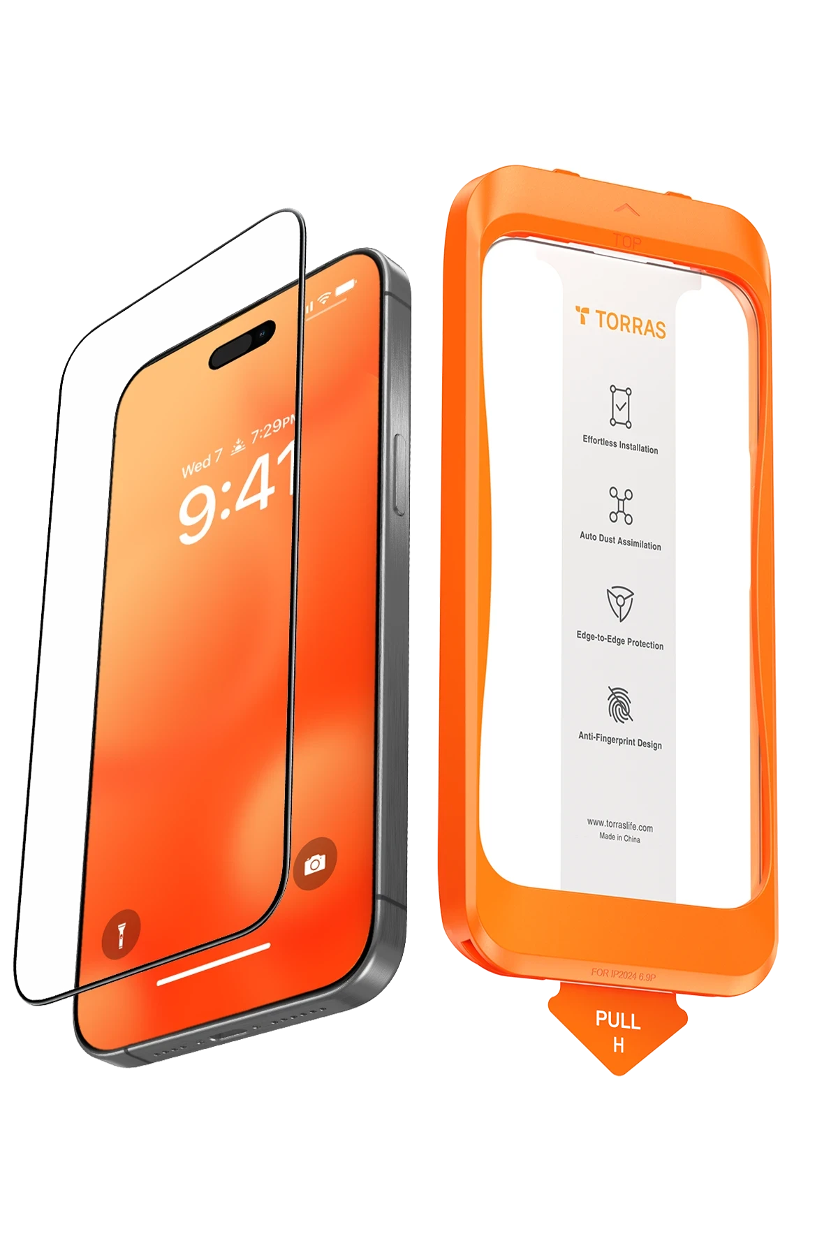 Torras Apple iPhone 16 Pro Max Install Master AutoKit HD Cam Ekran Koruyucu