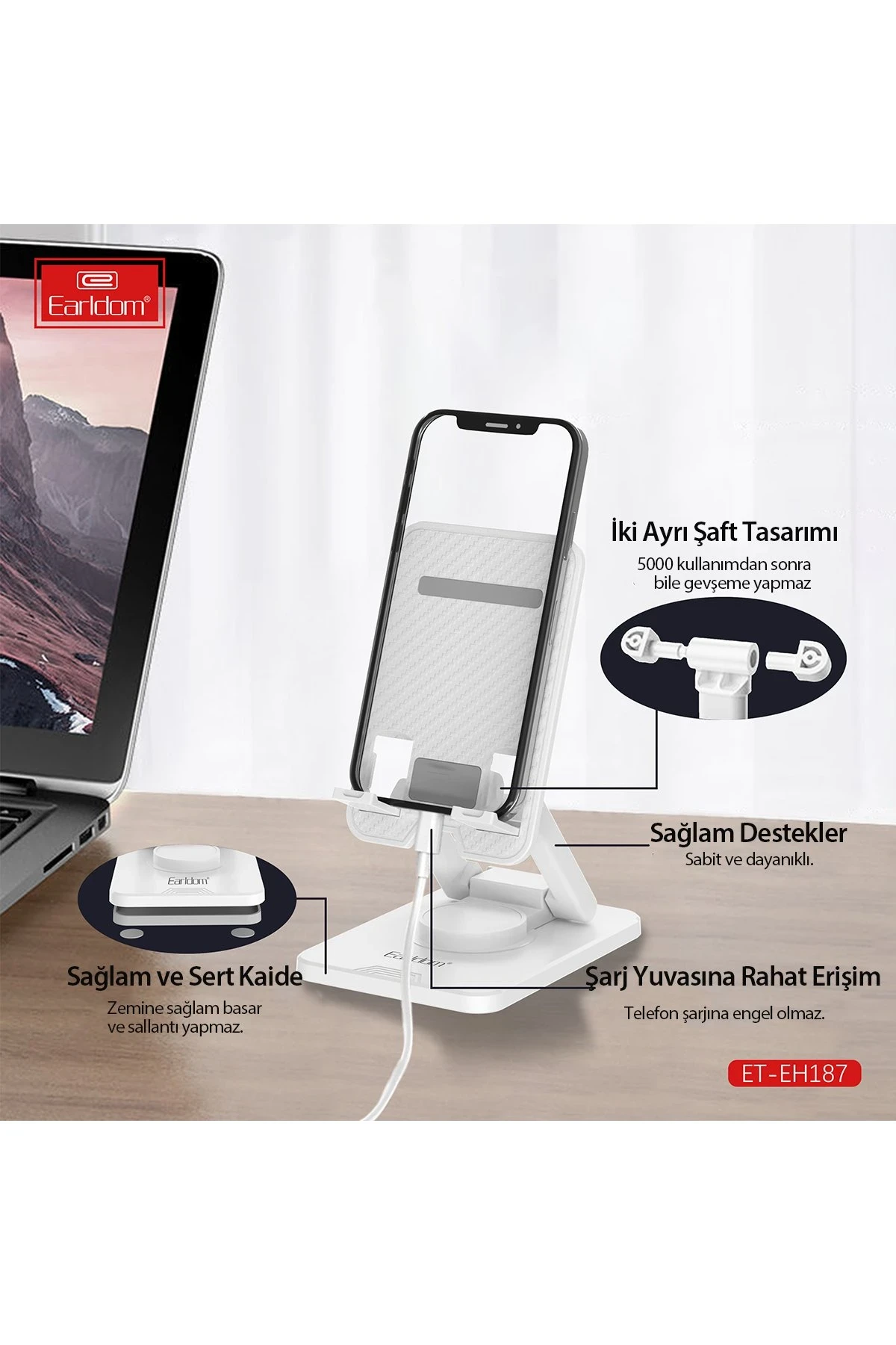 Earldom EH187 Ayarlanabilir Telefon Tutucu