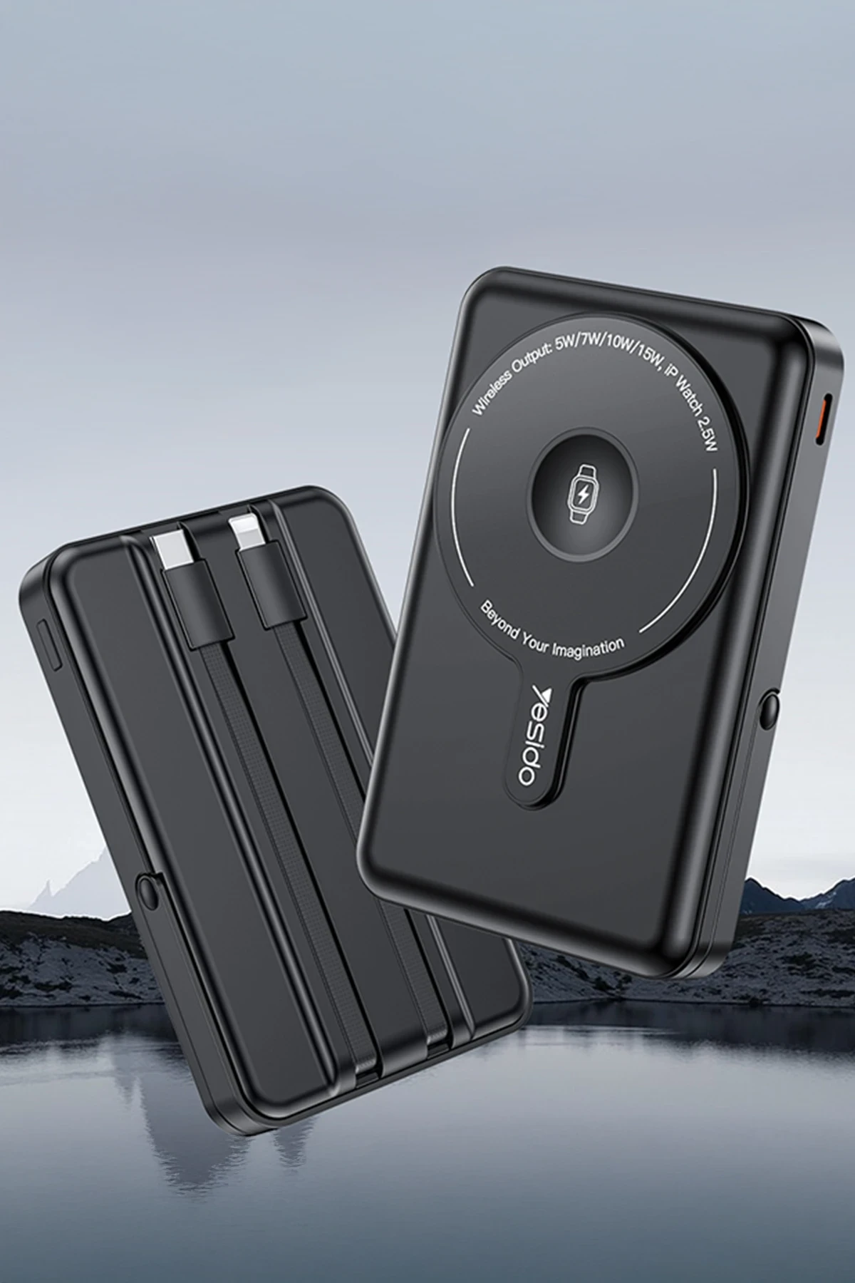 Yesido YP72 Dijital Göstergeli 10.000 mAh Kablosuz Magsafe Powerbank